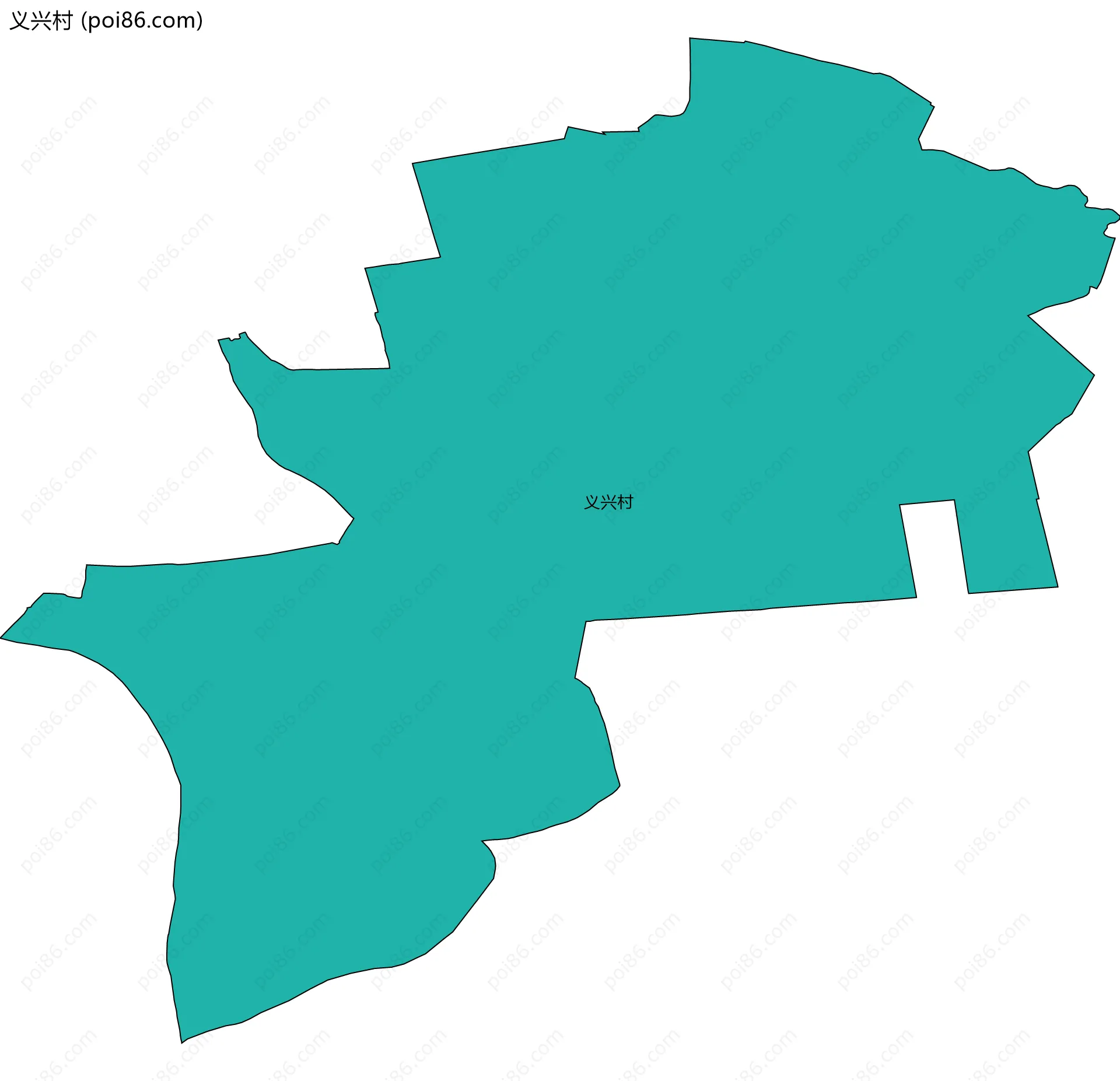 义兴村边界地图