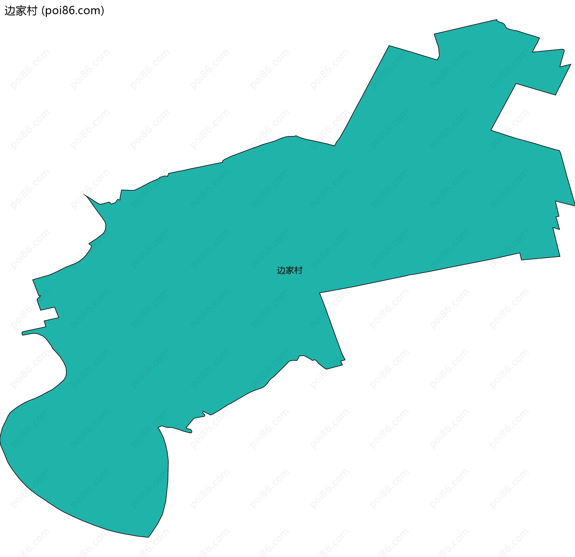 边家村边界地图