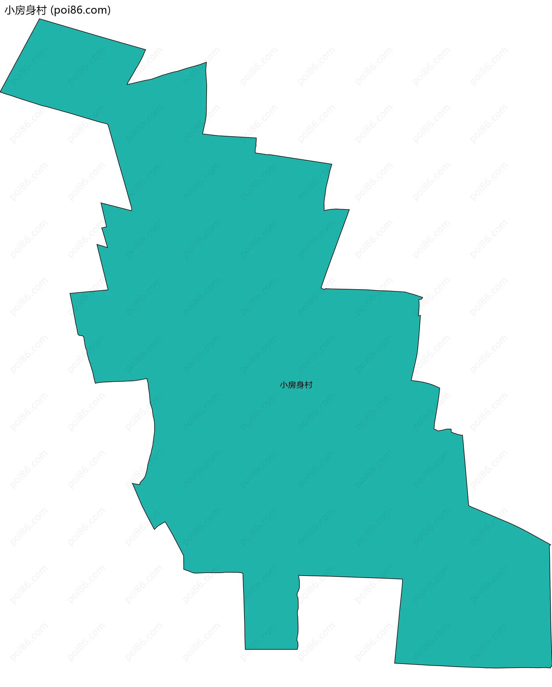 小房身村边界地图