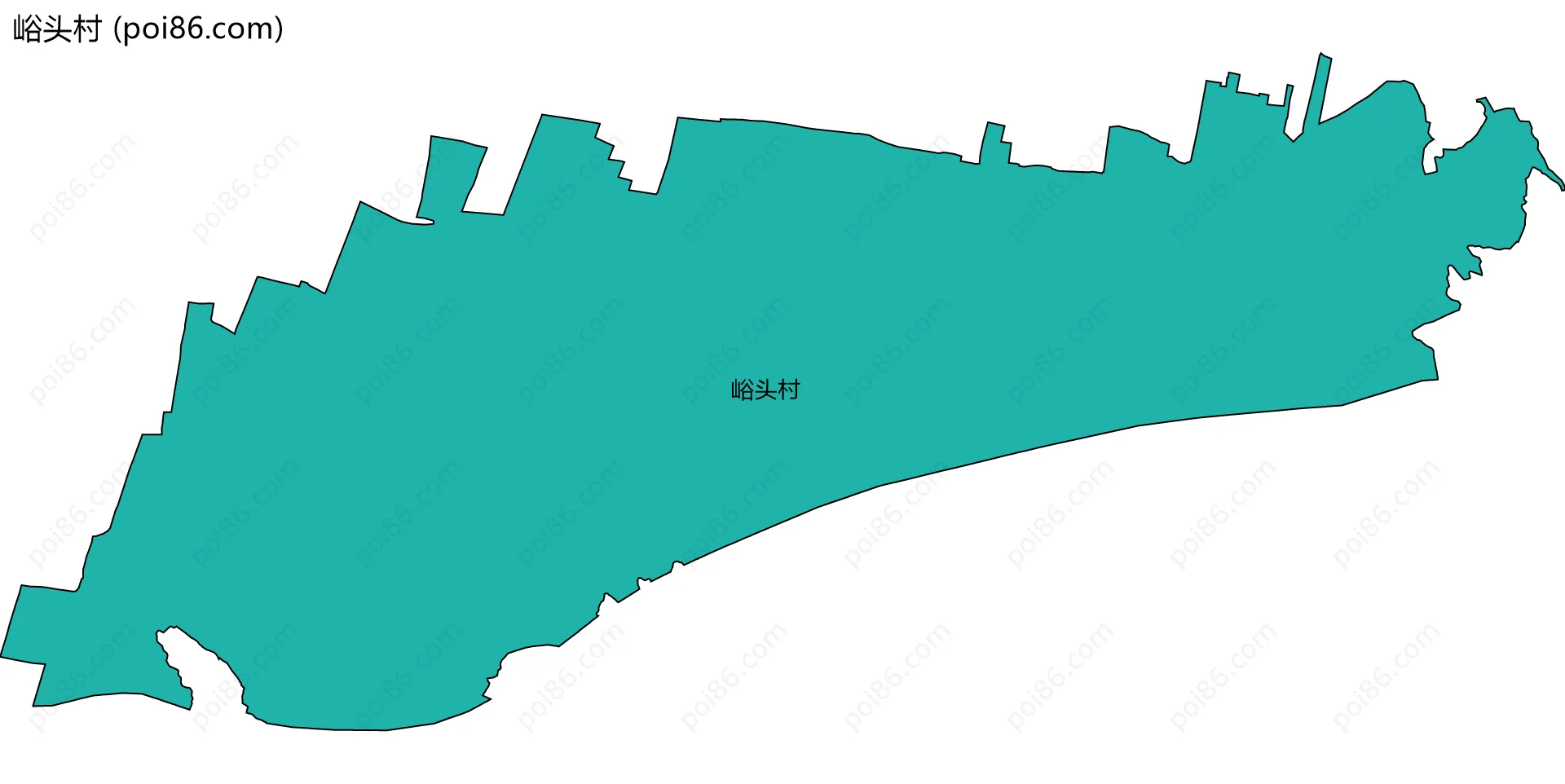 峪头村边界地图