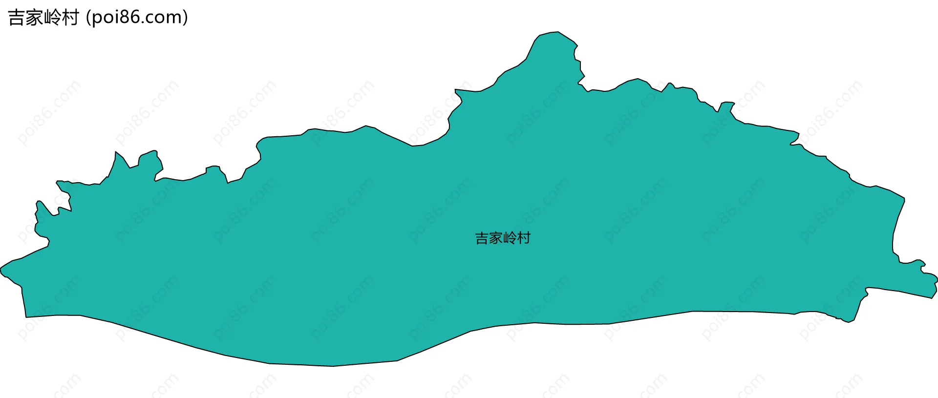 吉家岭村边界地图