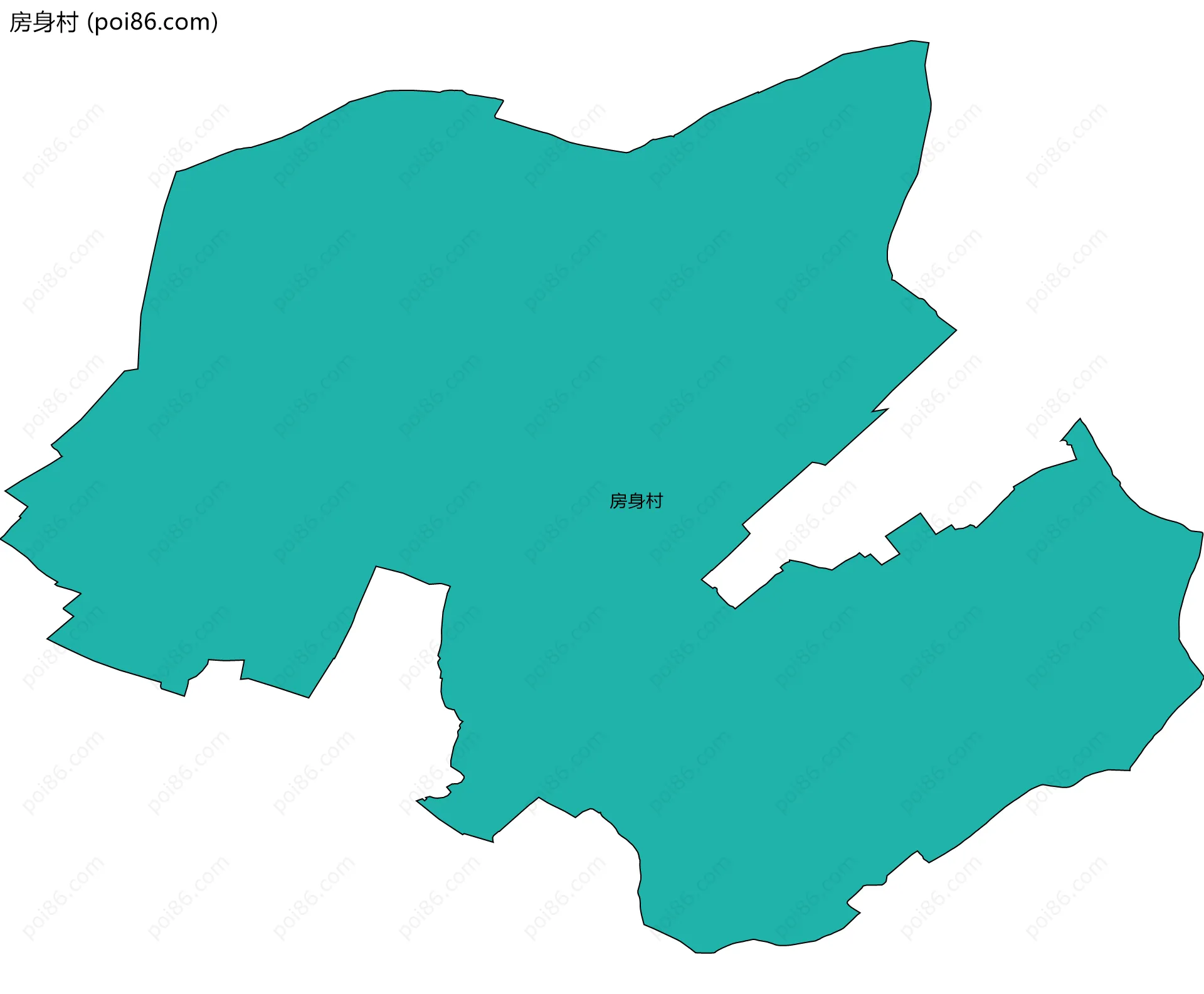 房身村边界地图