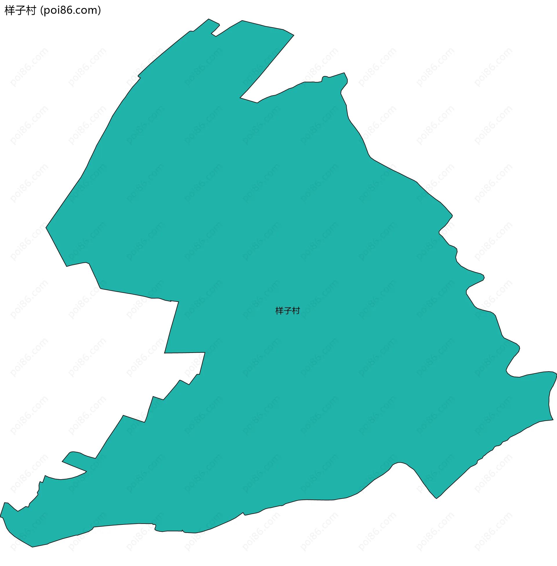 样子村边界地图