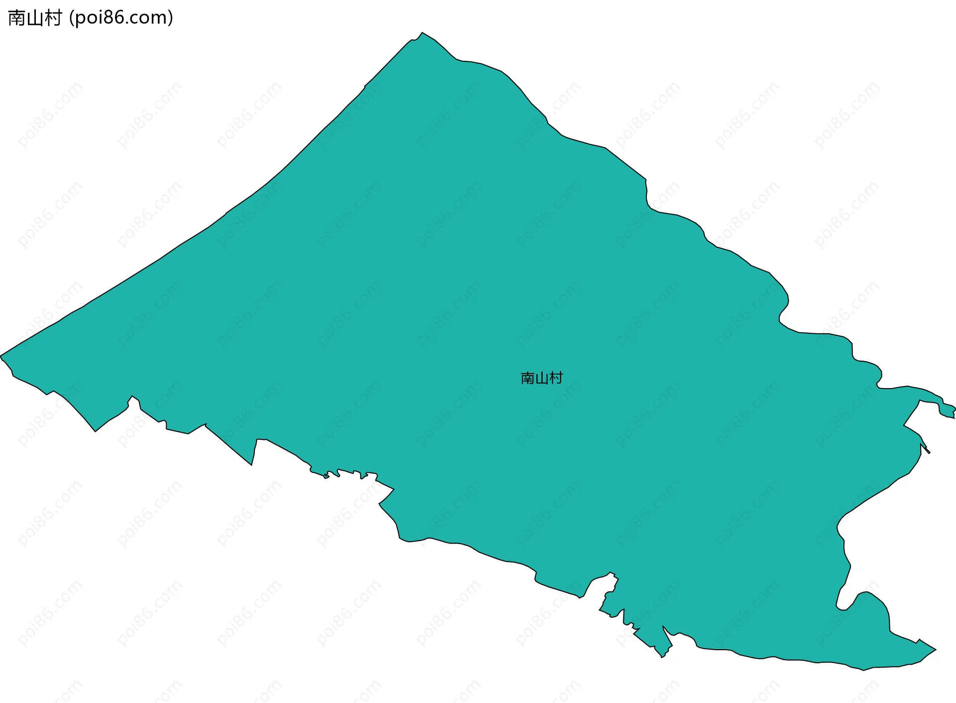 南山村边界地图