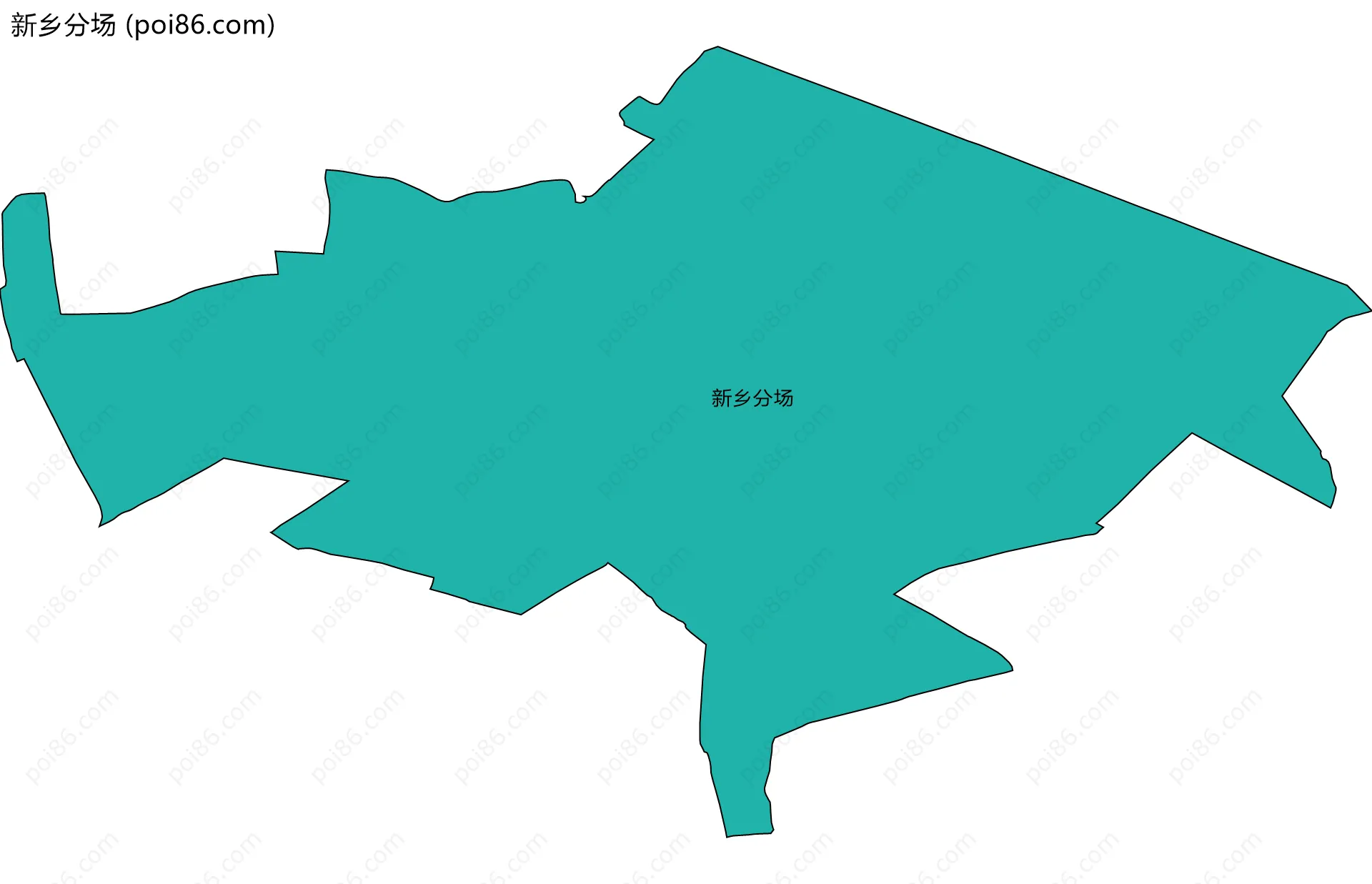 新乡分场边界地图