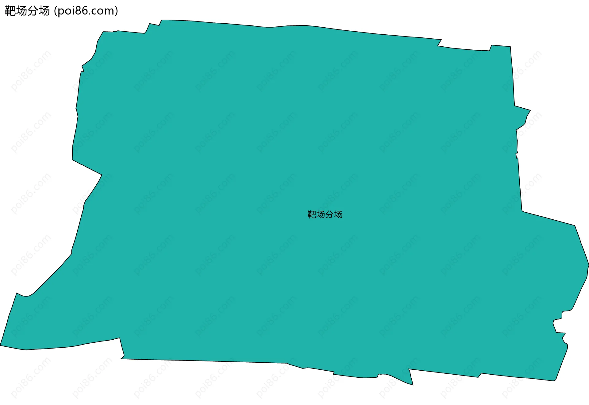 靶场分场边界地图