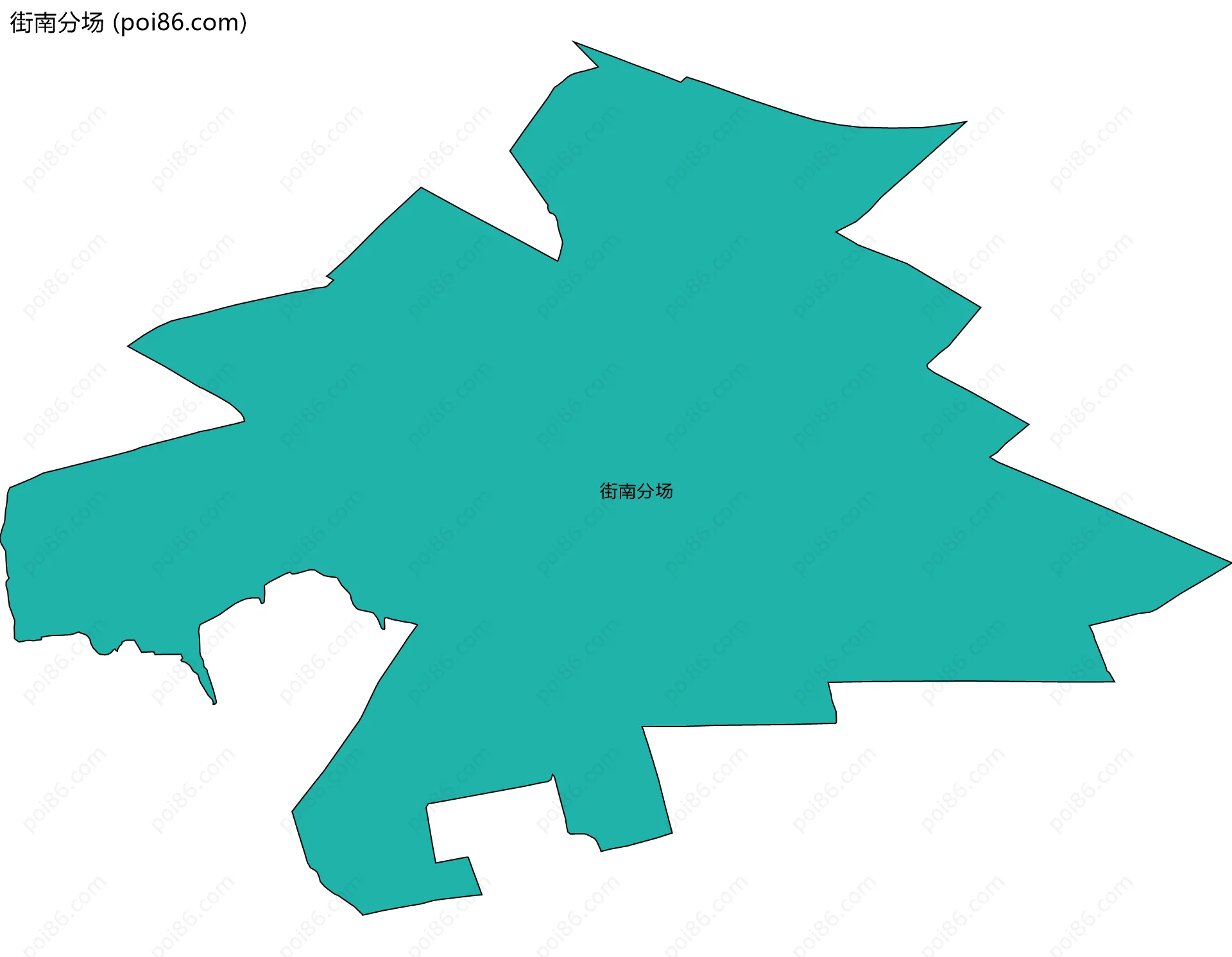 街南分场边界地图