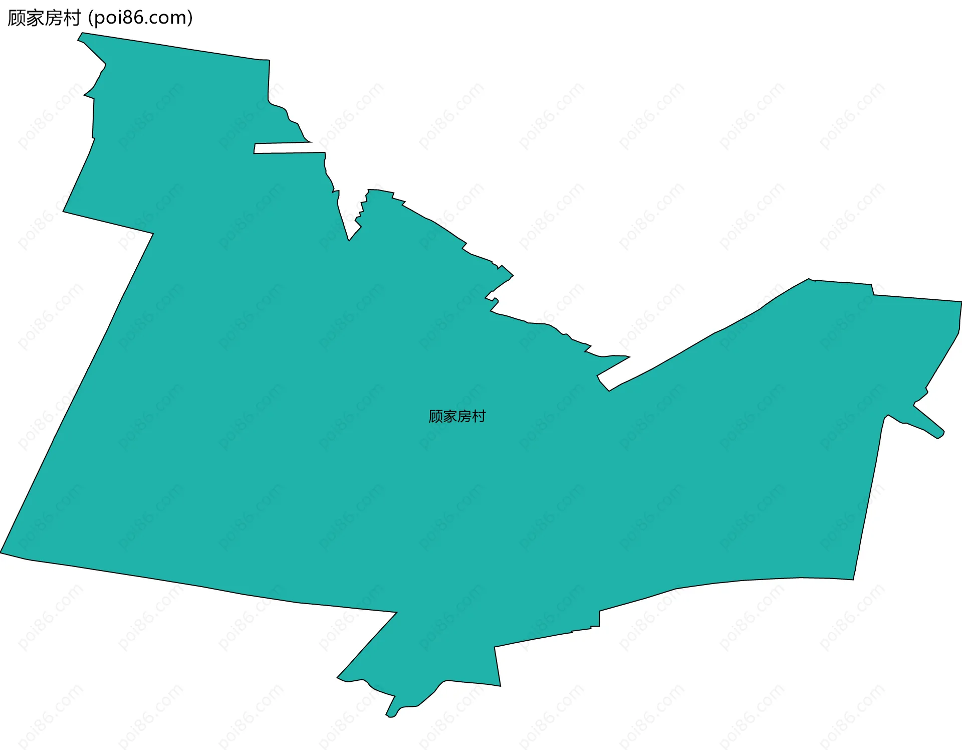 顾家房村边界地图