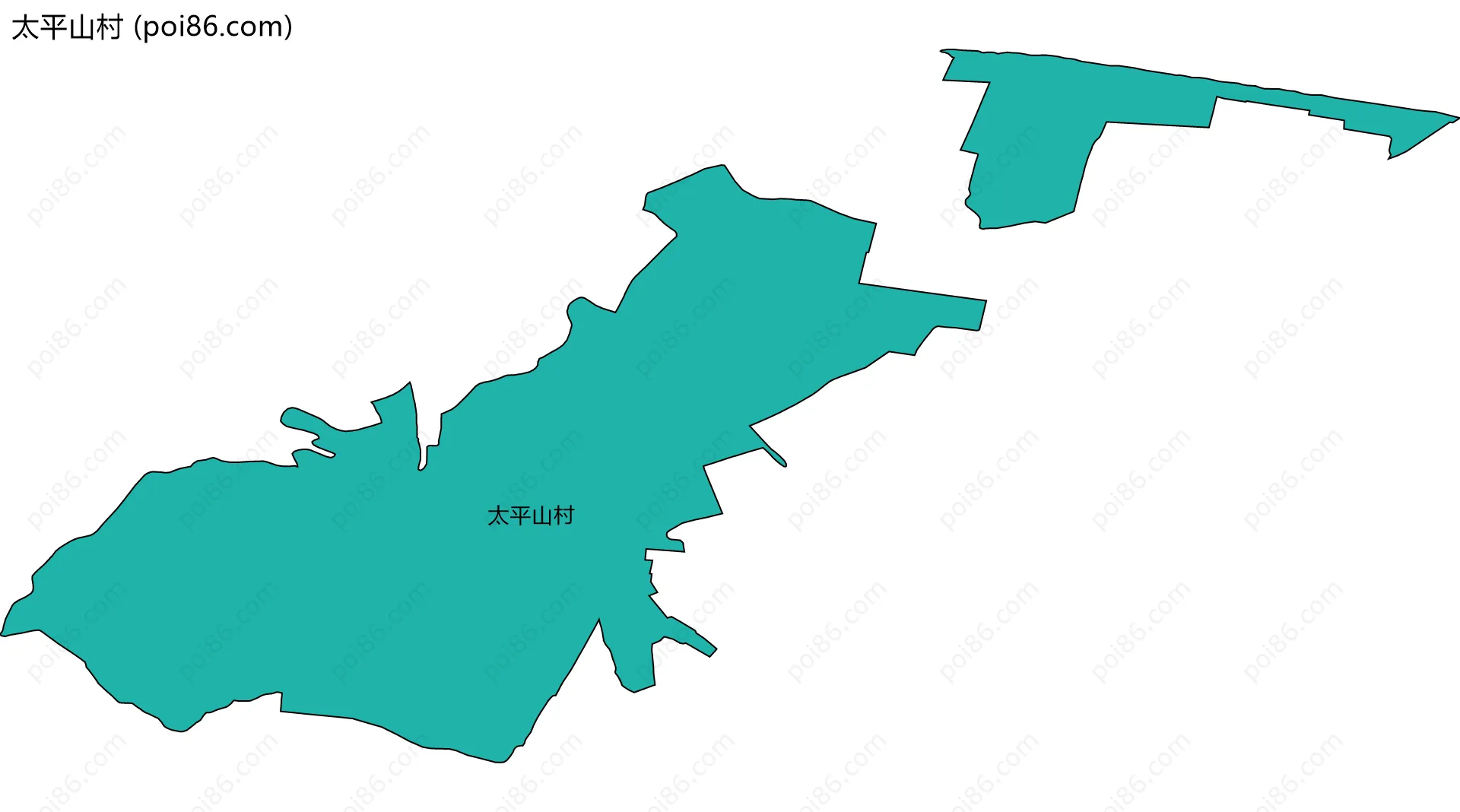太平山村边界地图