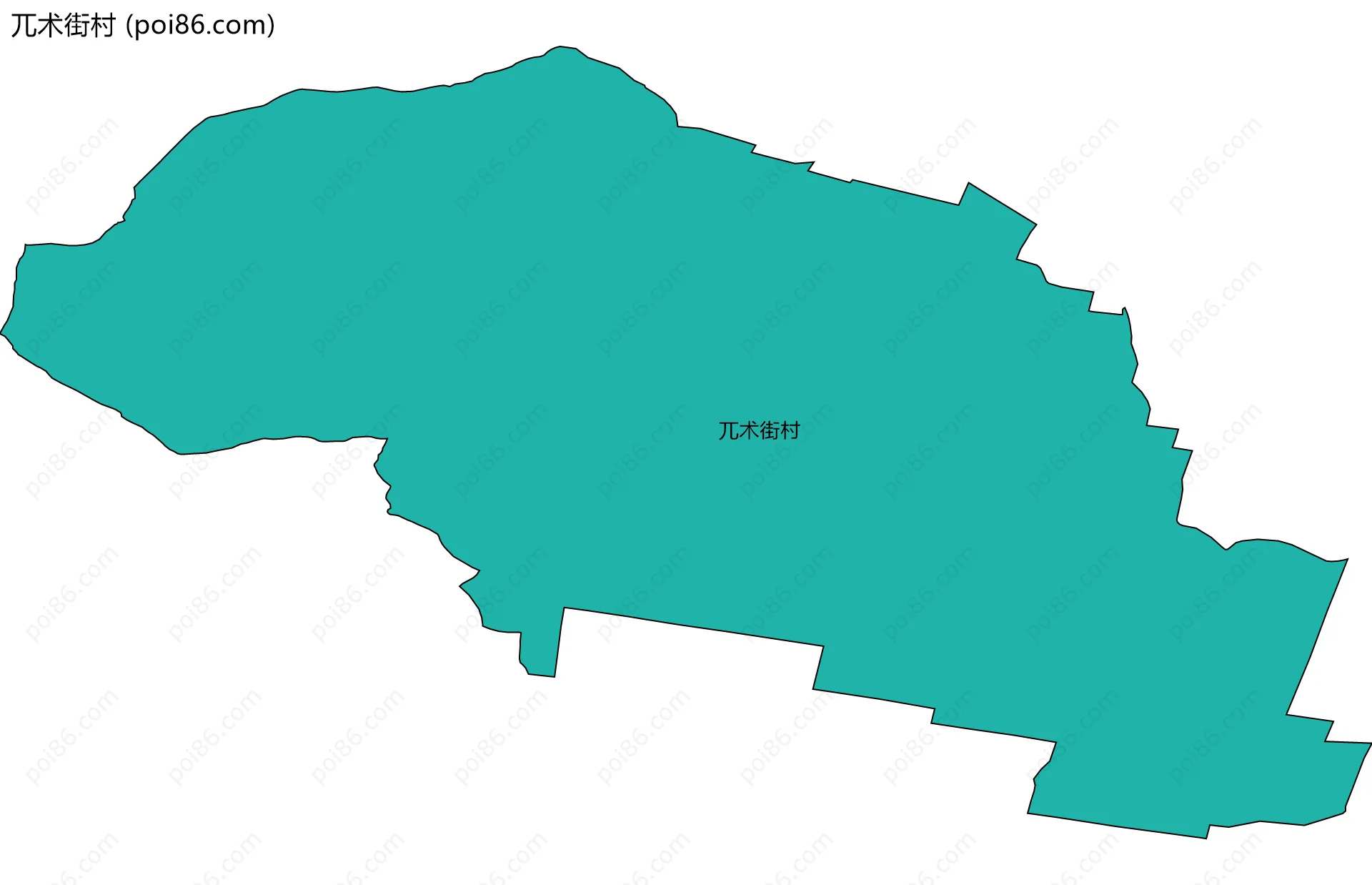 兀术街村边界地图