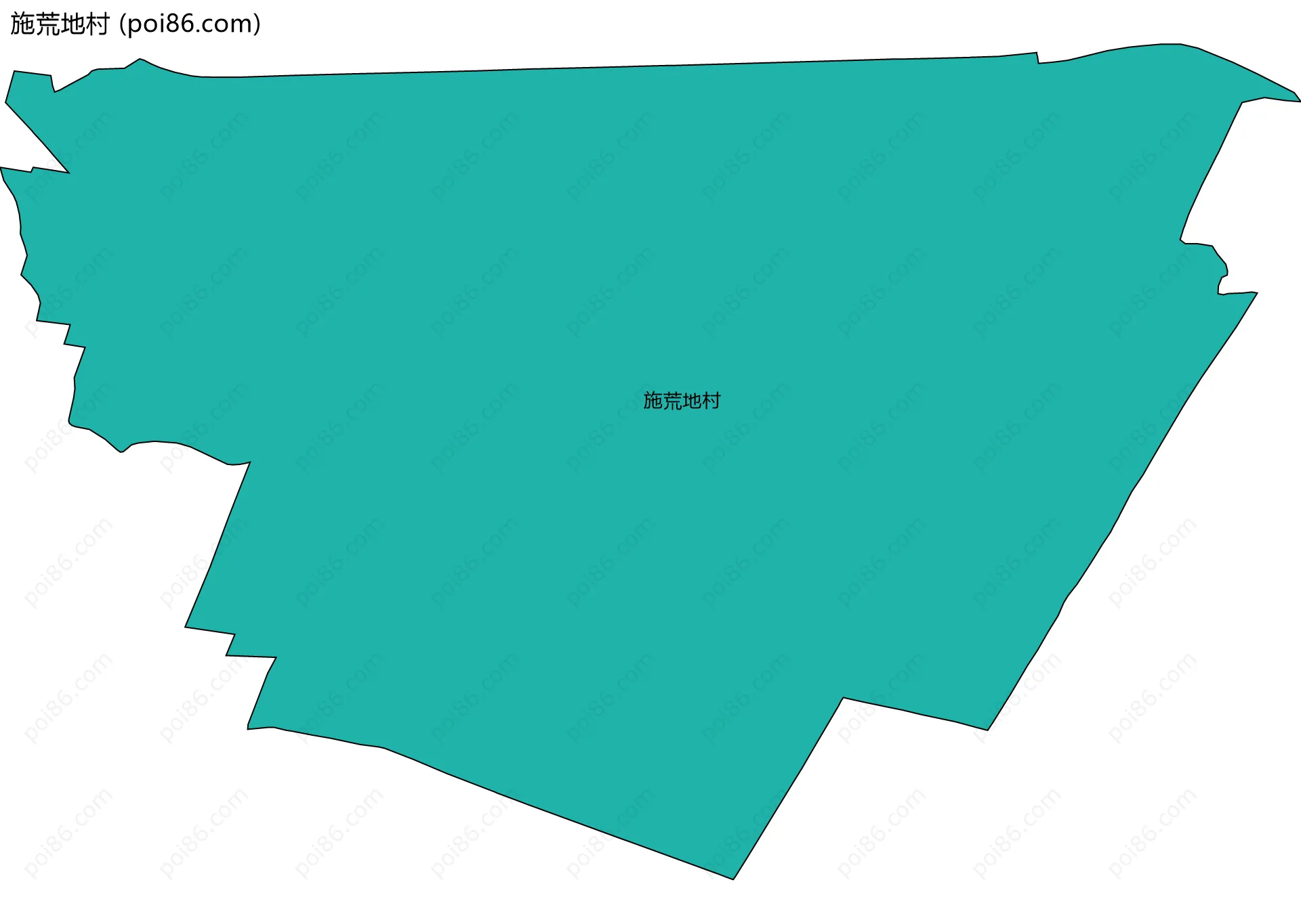施荒地村边界地图