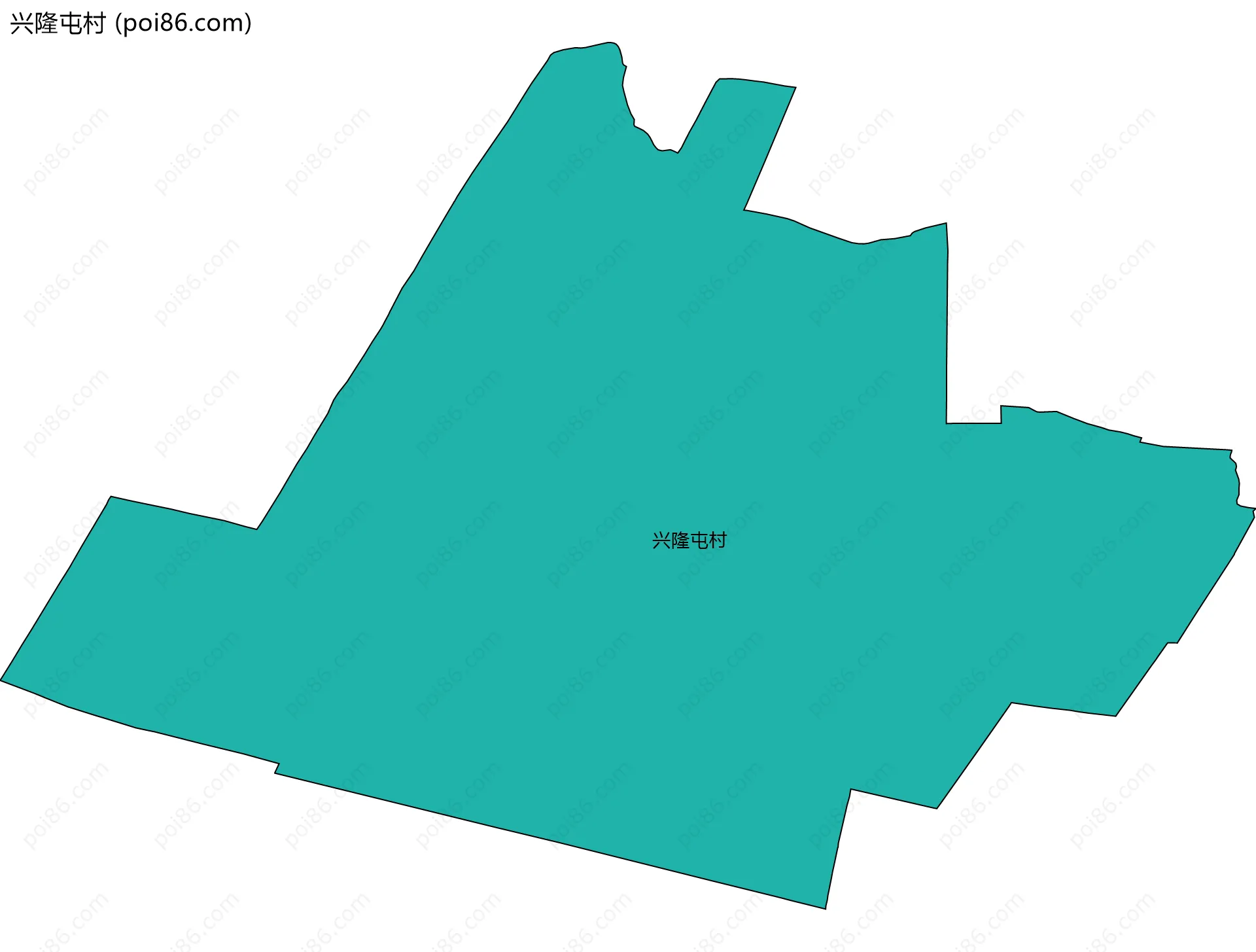 兴隆屯村边界地图