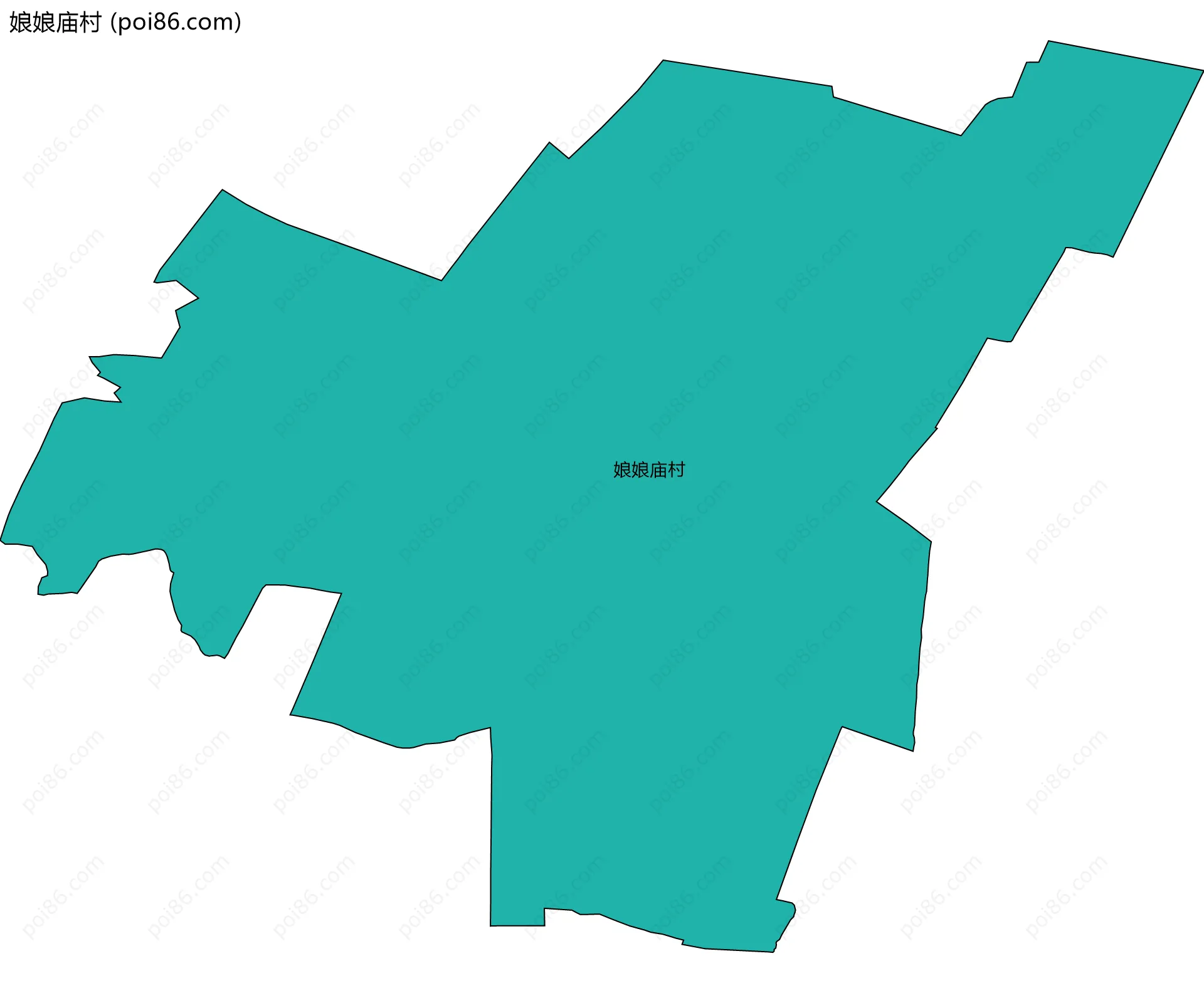 娘娘庙村边界地图