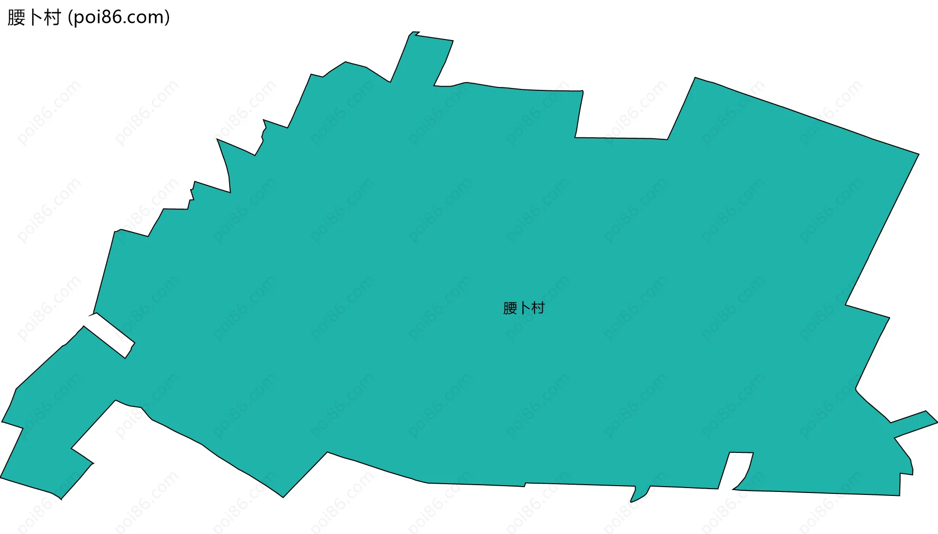 腰卜村边界地图
