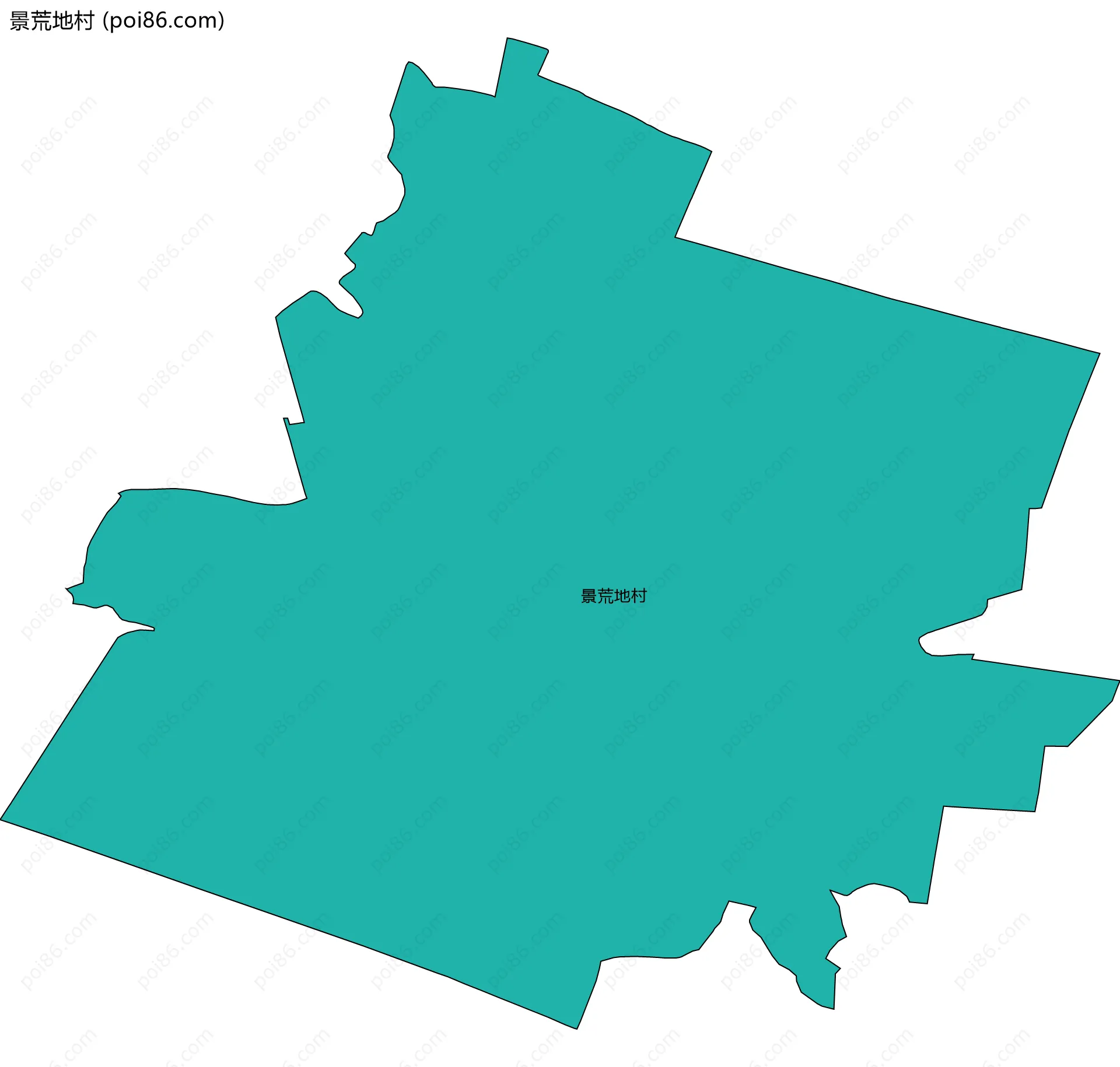 景荒地村边界地图