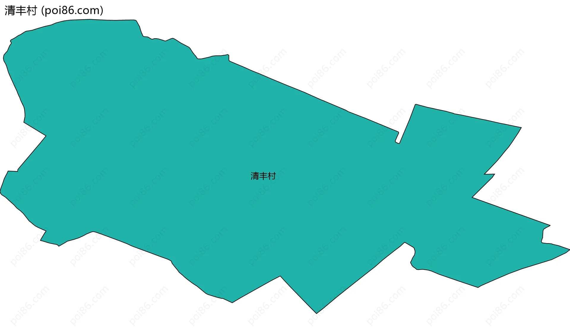 清丰村边界地图