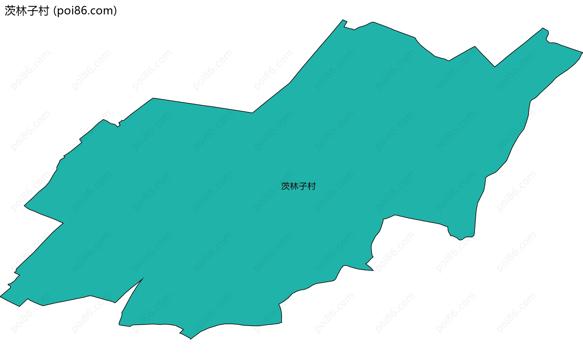 茨林子村边界地图