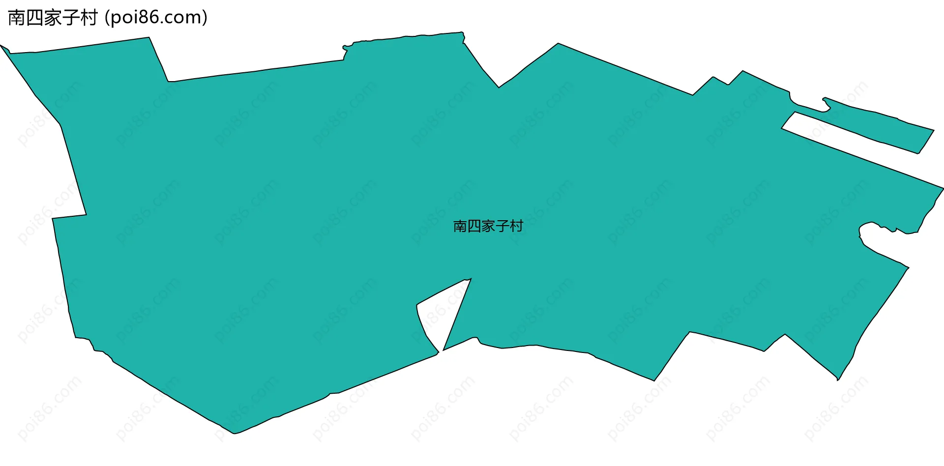 南四家子村边界地图