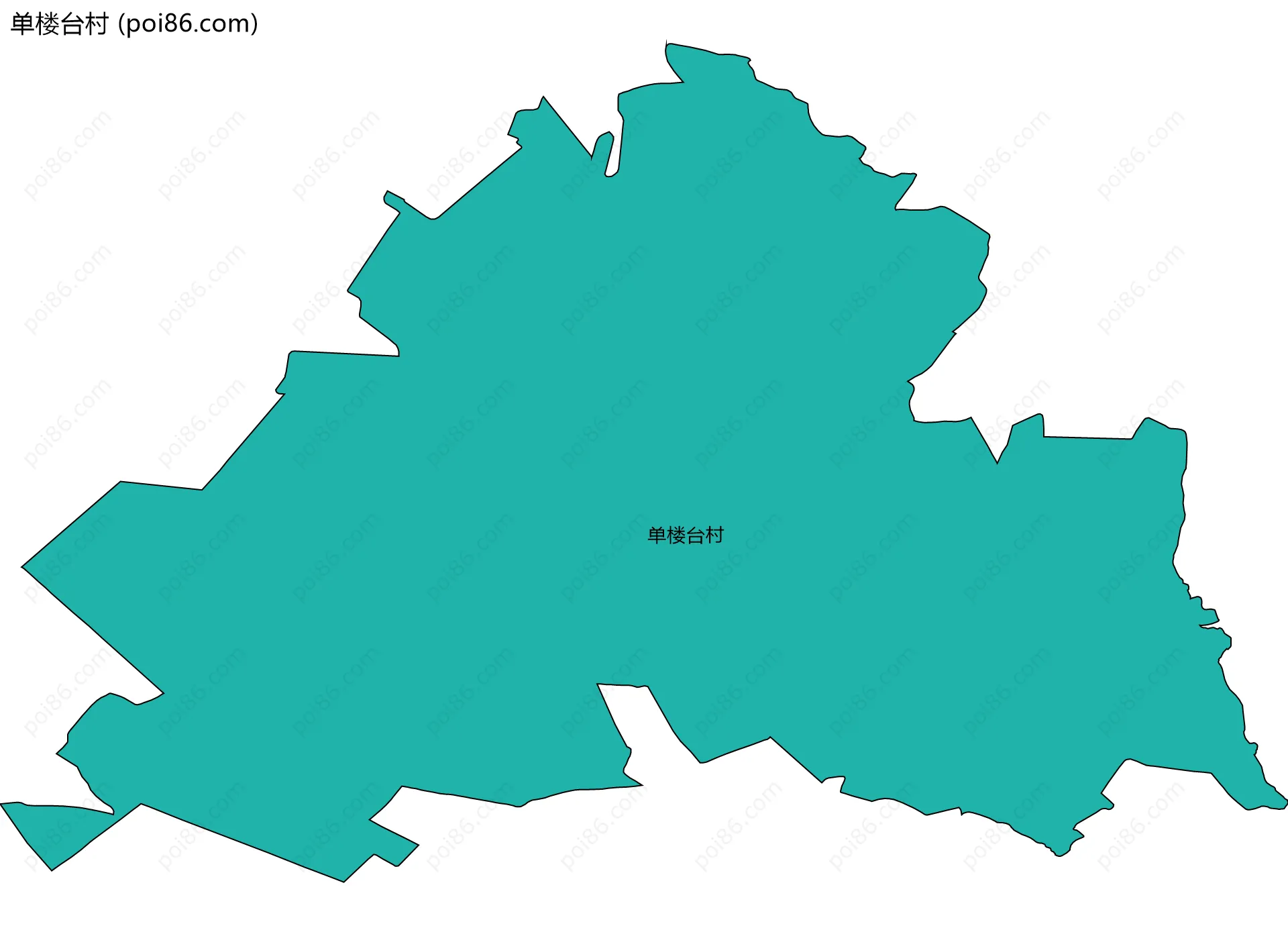 单楼台村边界地图