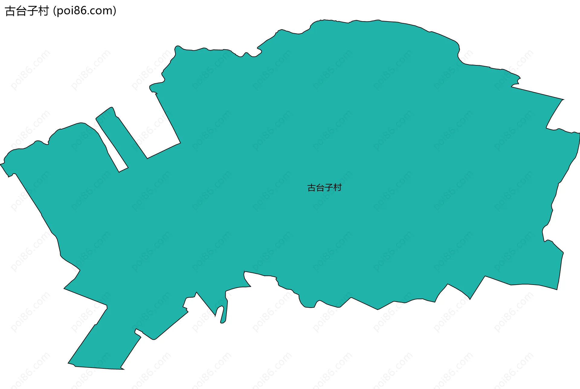 古台子村边界地图