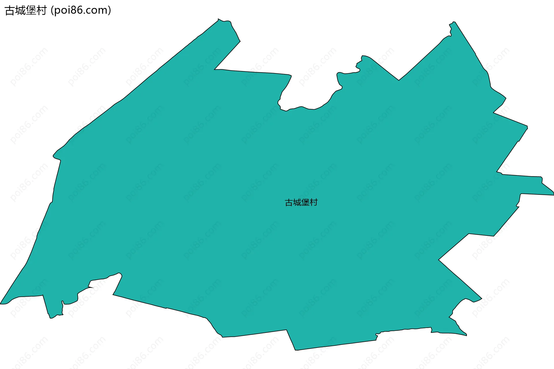 古城堡村边界地图