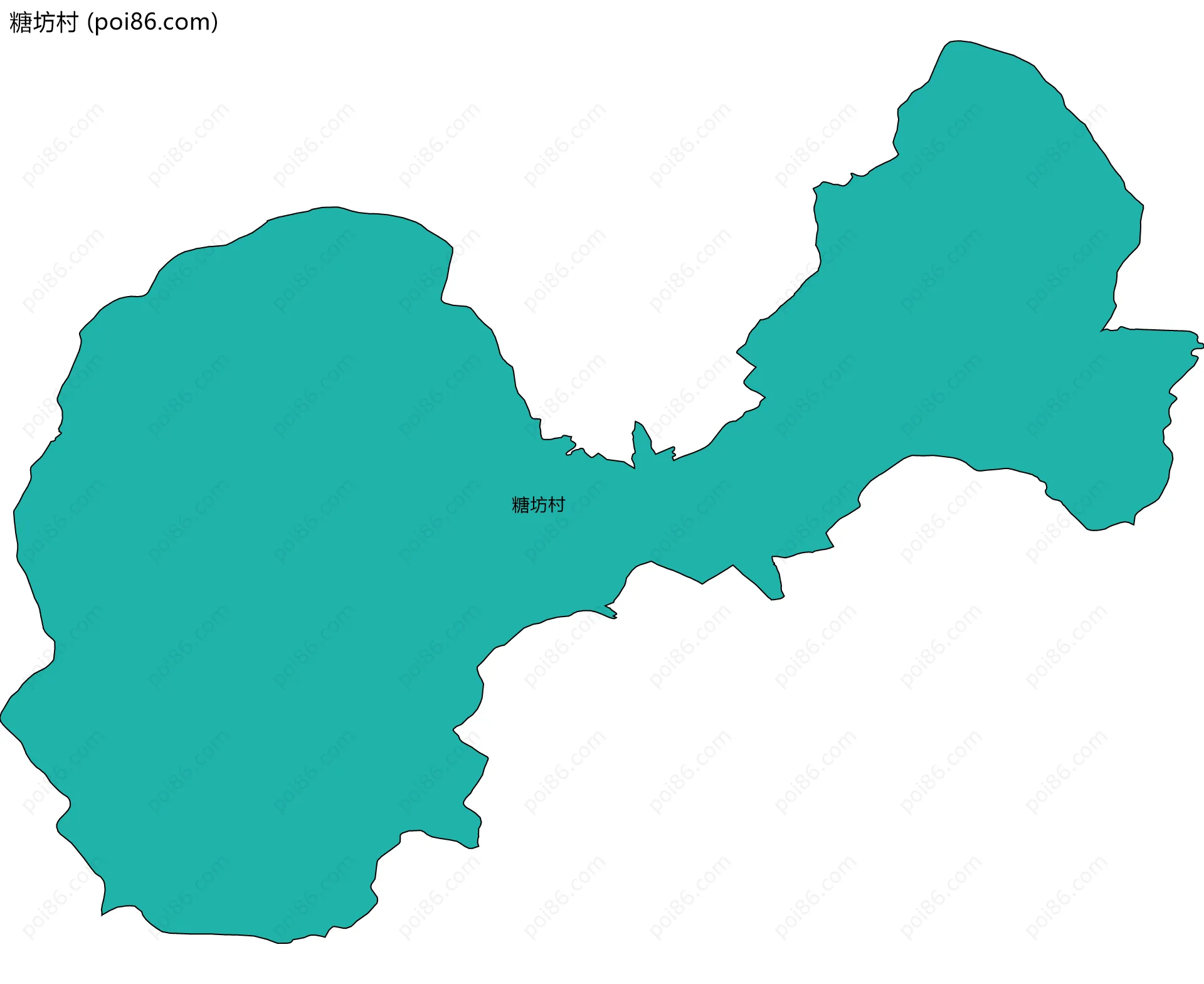 糖坊村边界地图