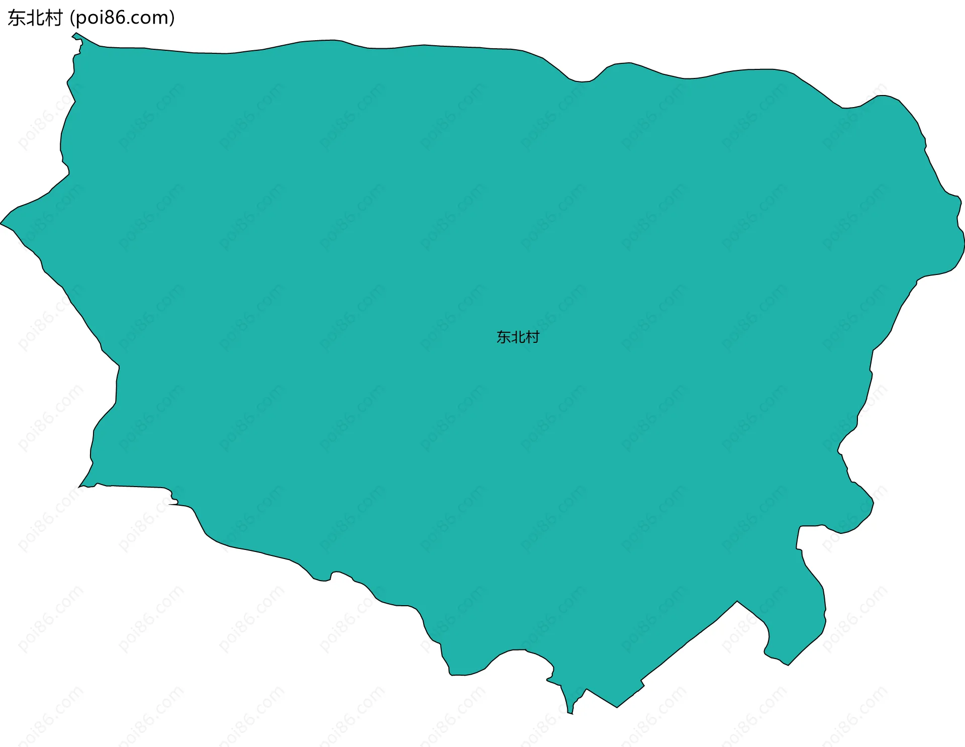 东北村边界地图