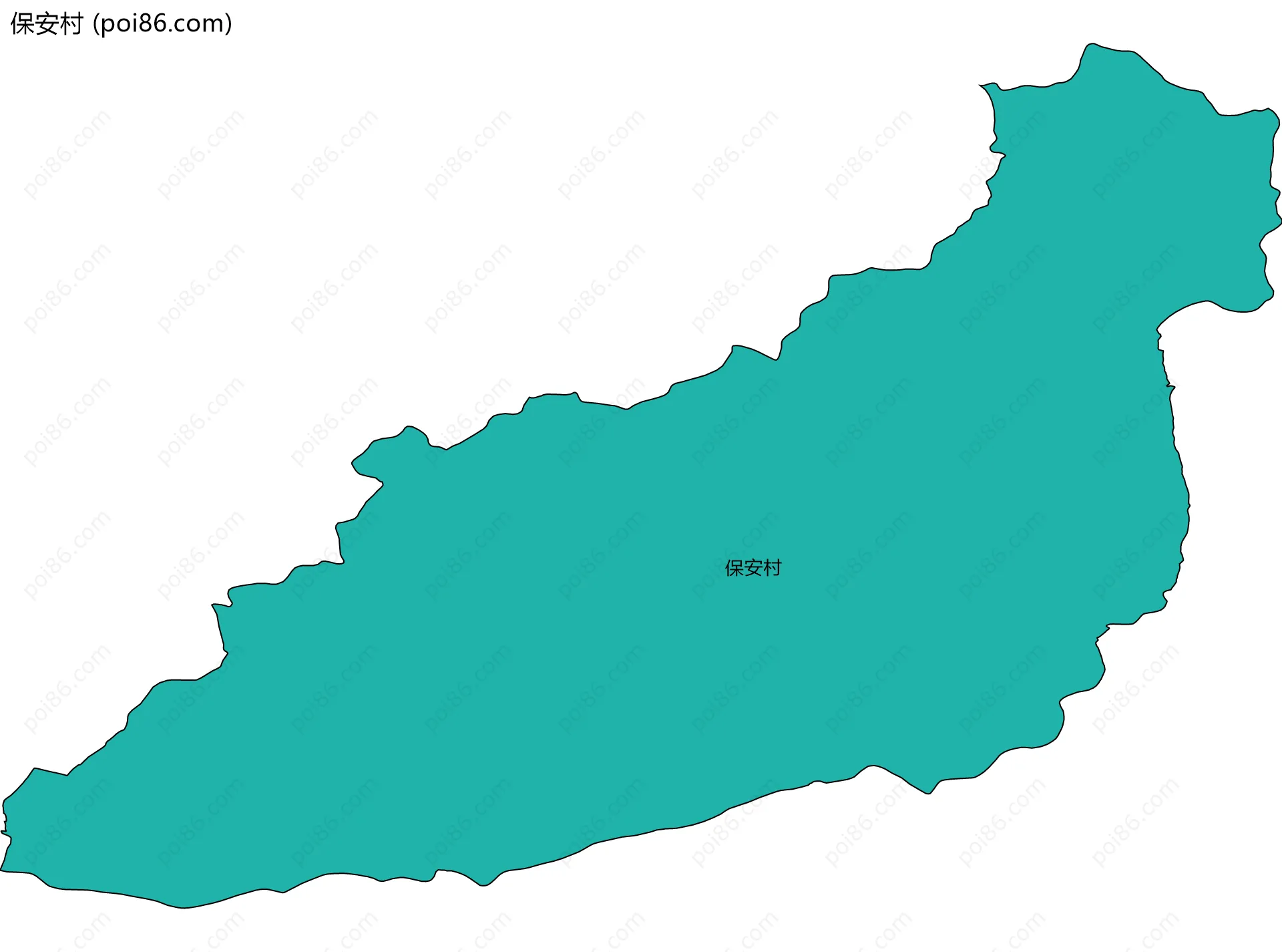 保安村边界地图