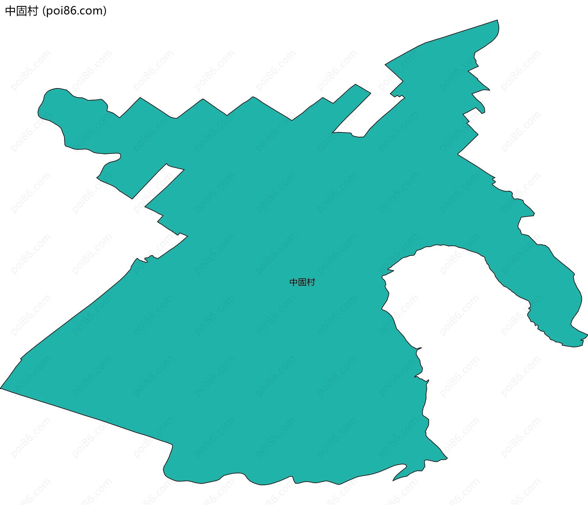 中固村边界地图