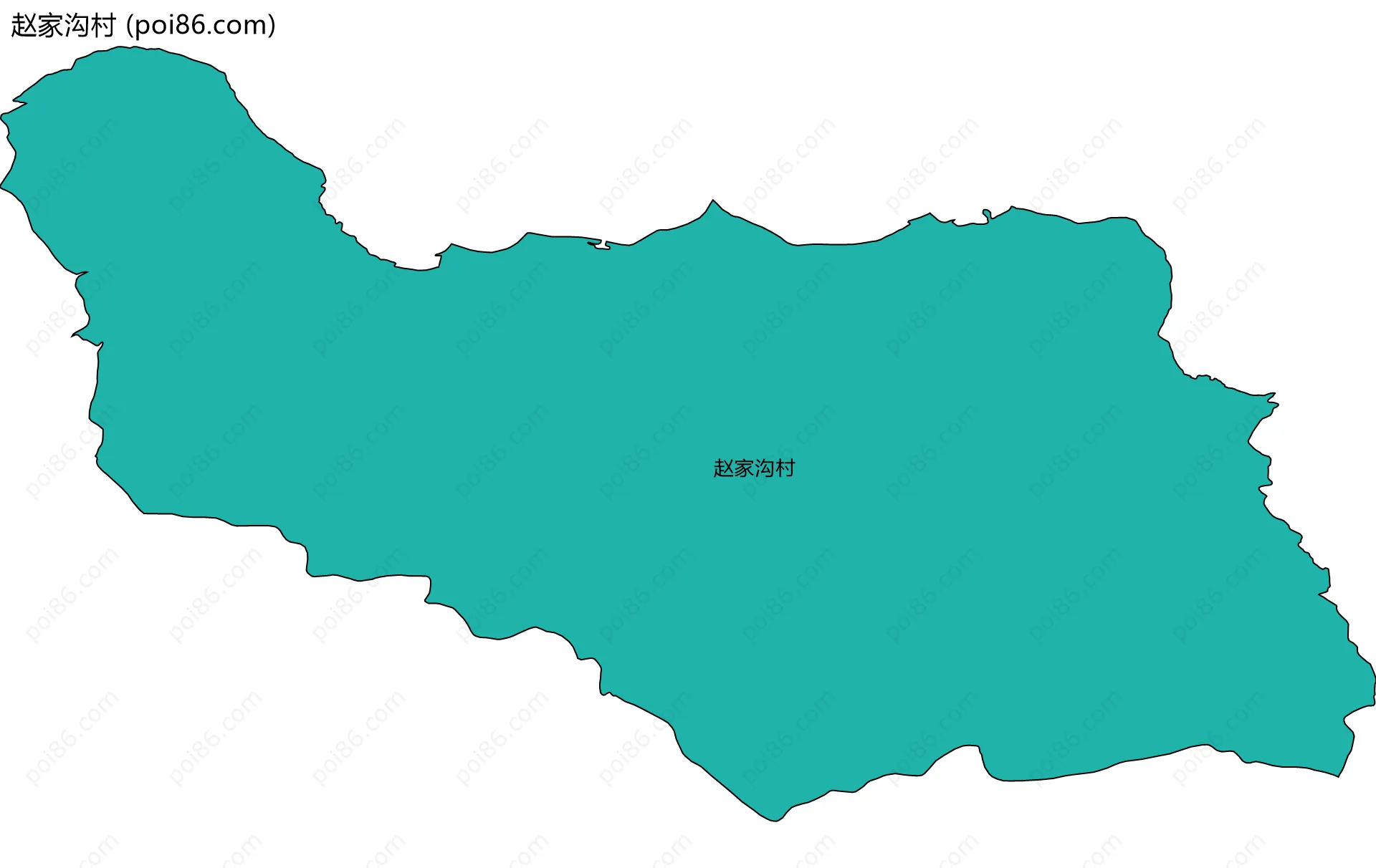 赵家沟村边界地图