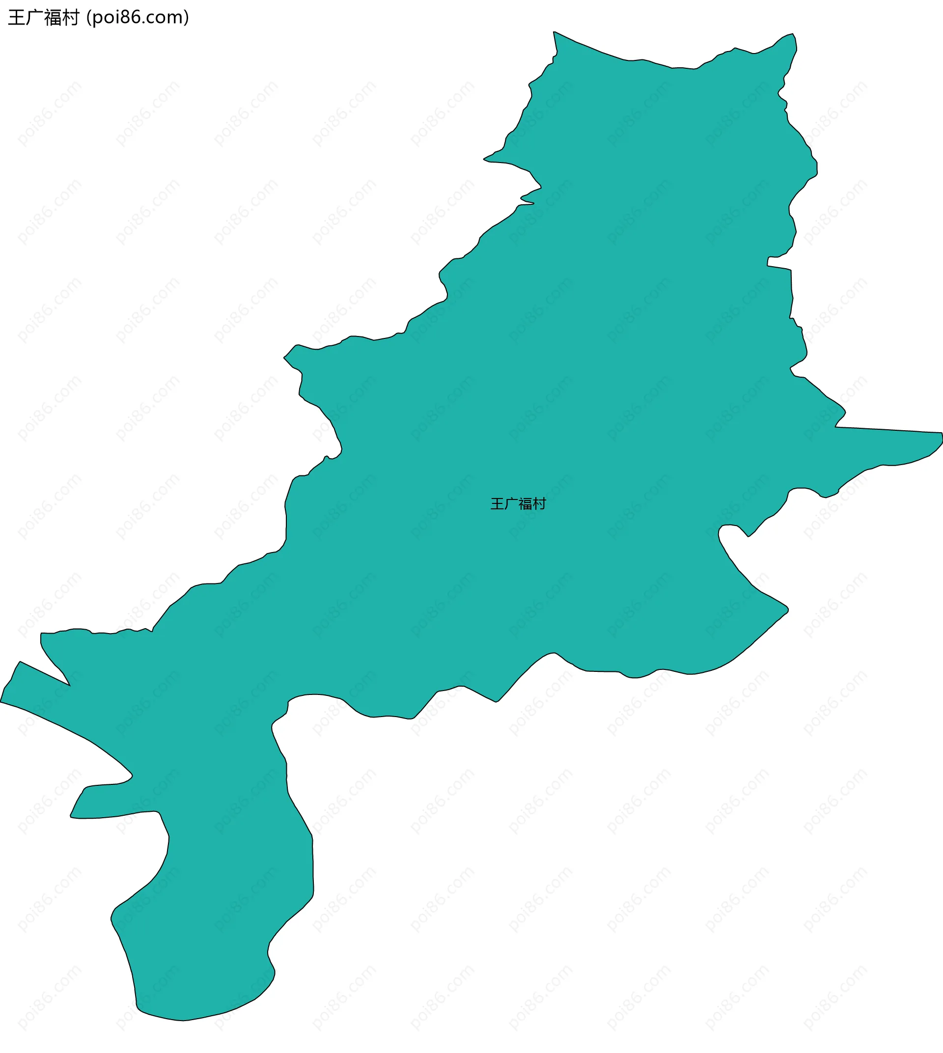 王广福村边界地图