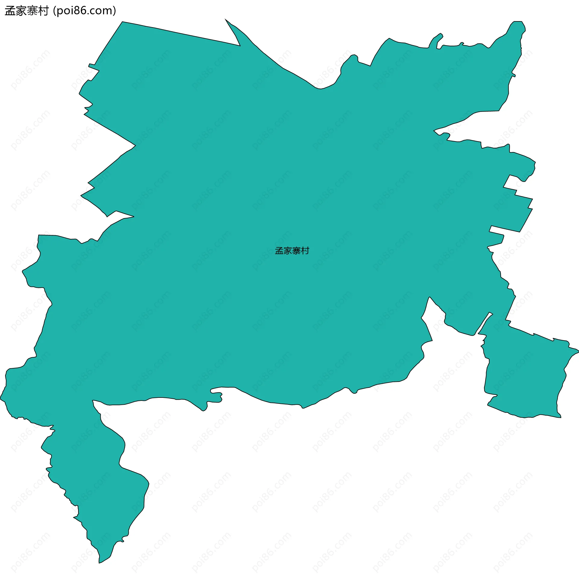 孟家寨村边界地图