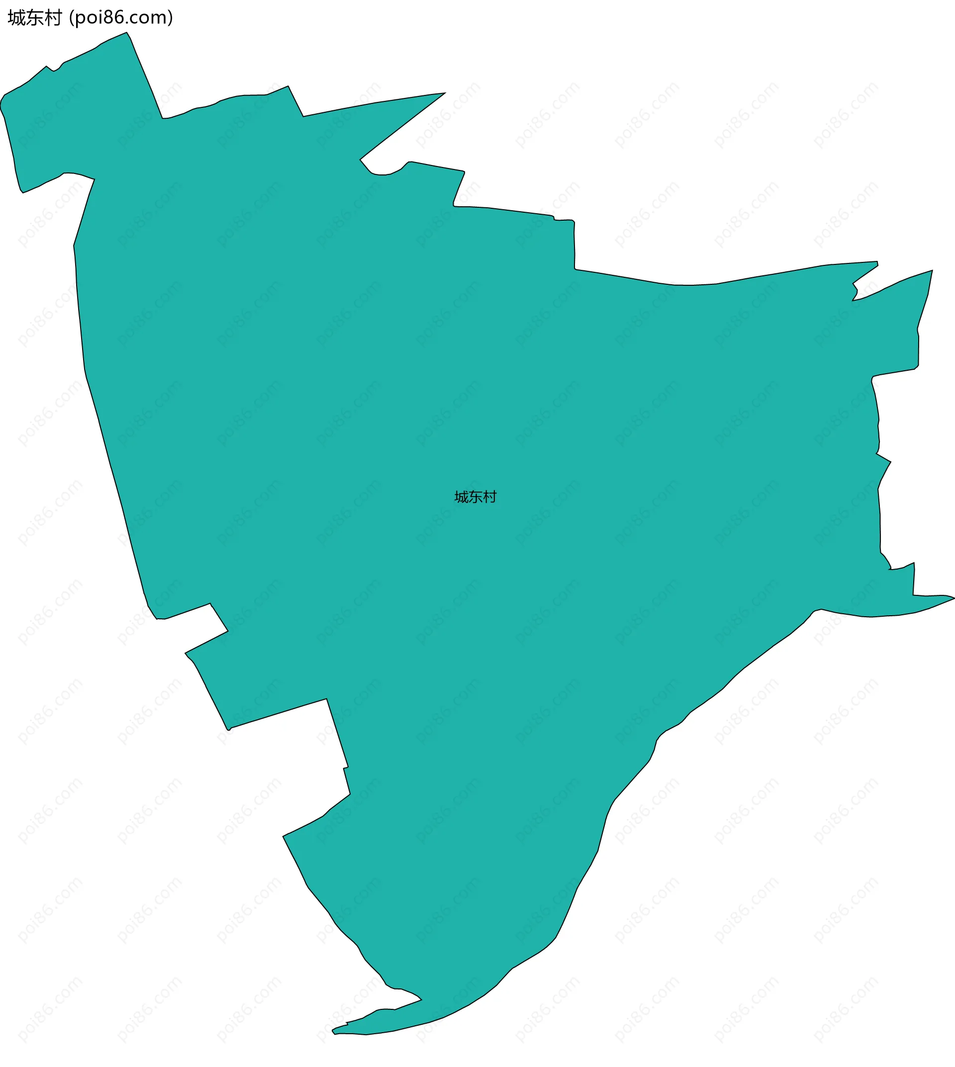 城东村边界地图