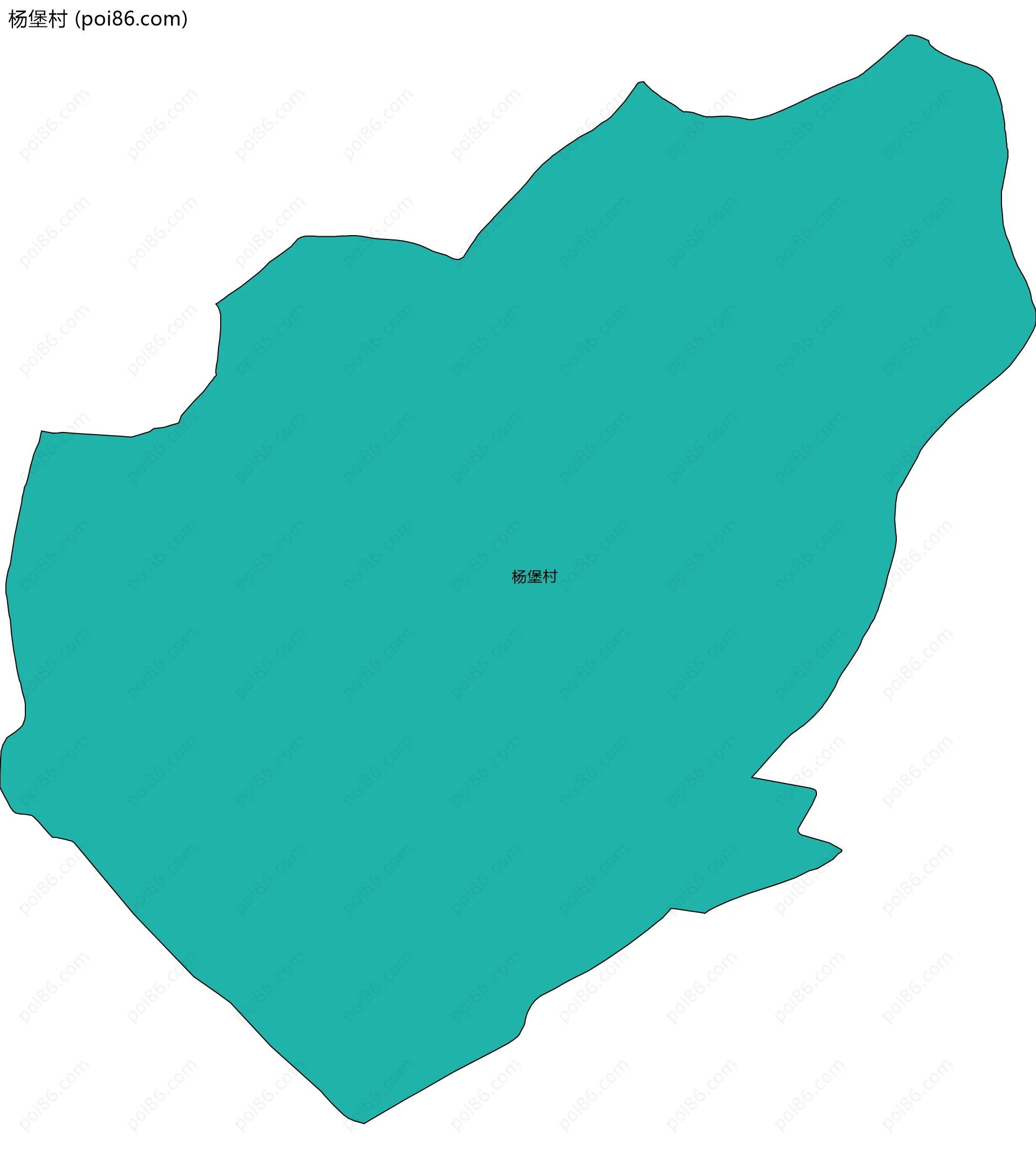 杨堡村边界地图