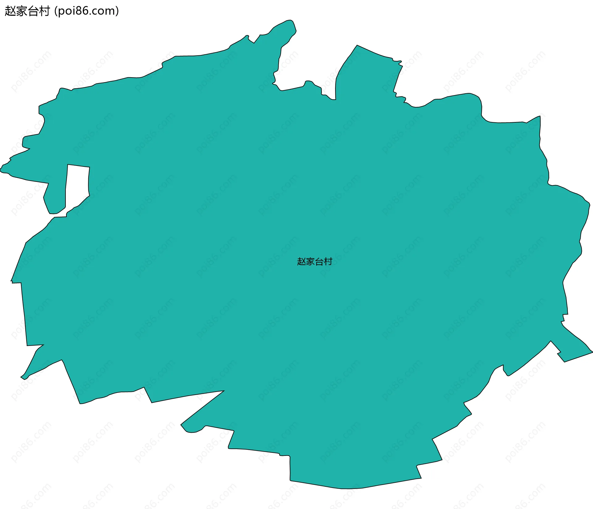 赵家台村边界地图