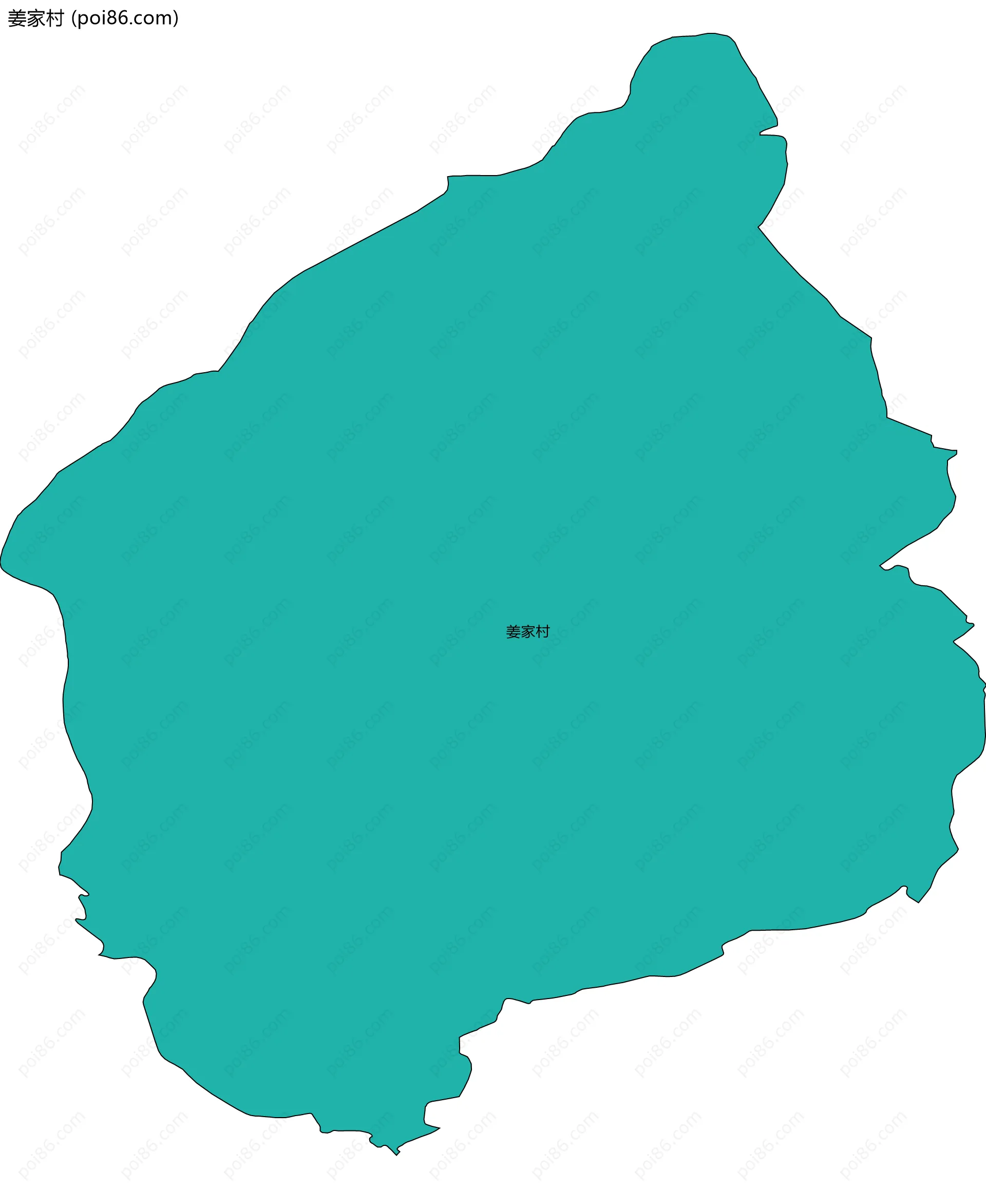 姜家村边界地图