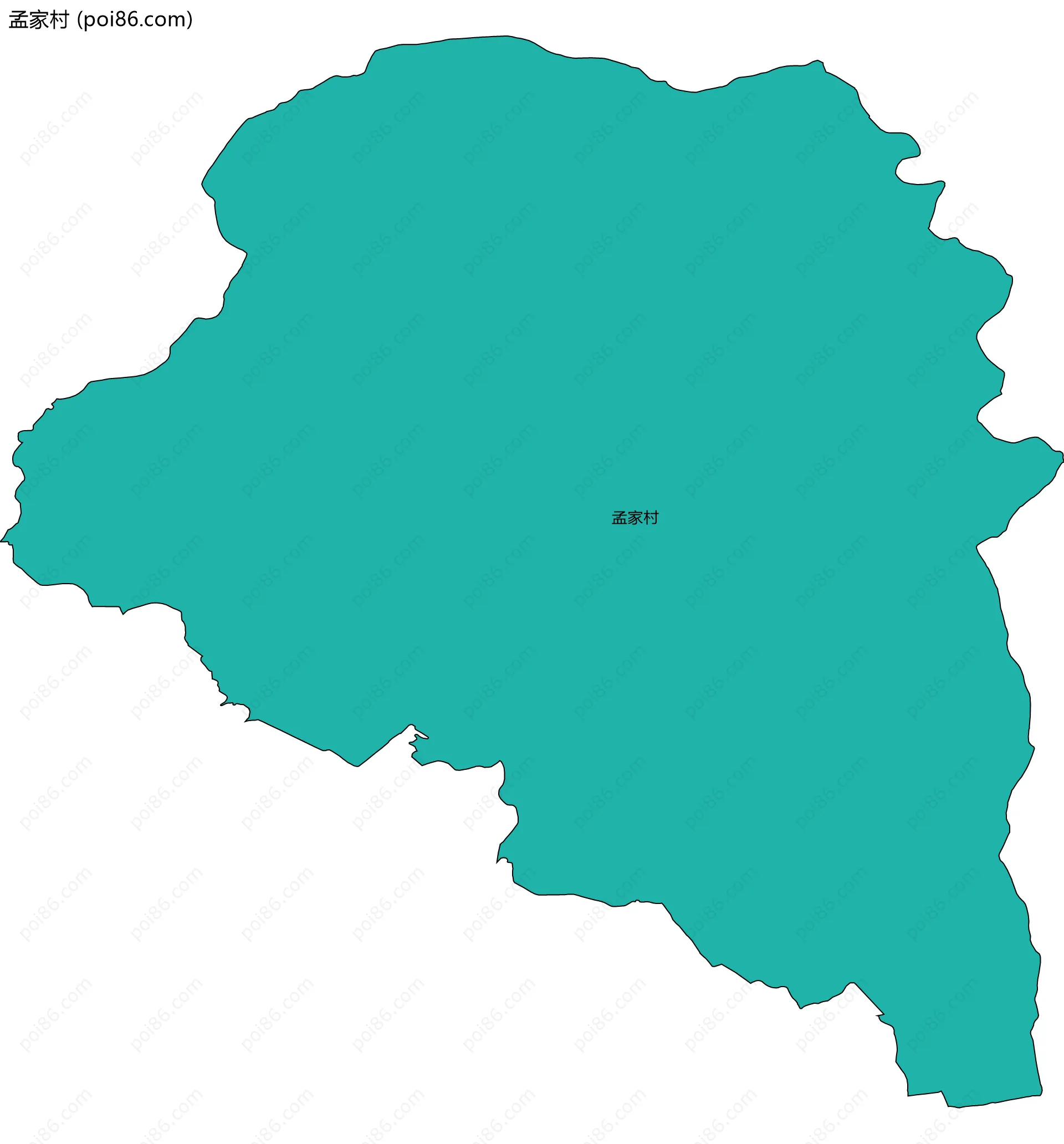 孟家村边界地图