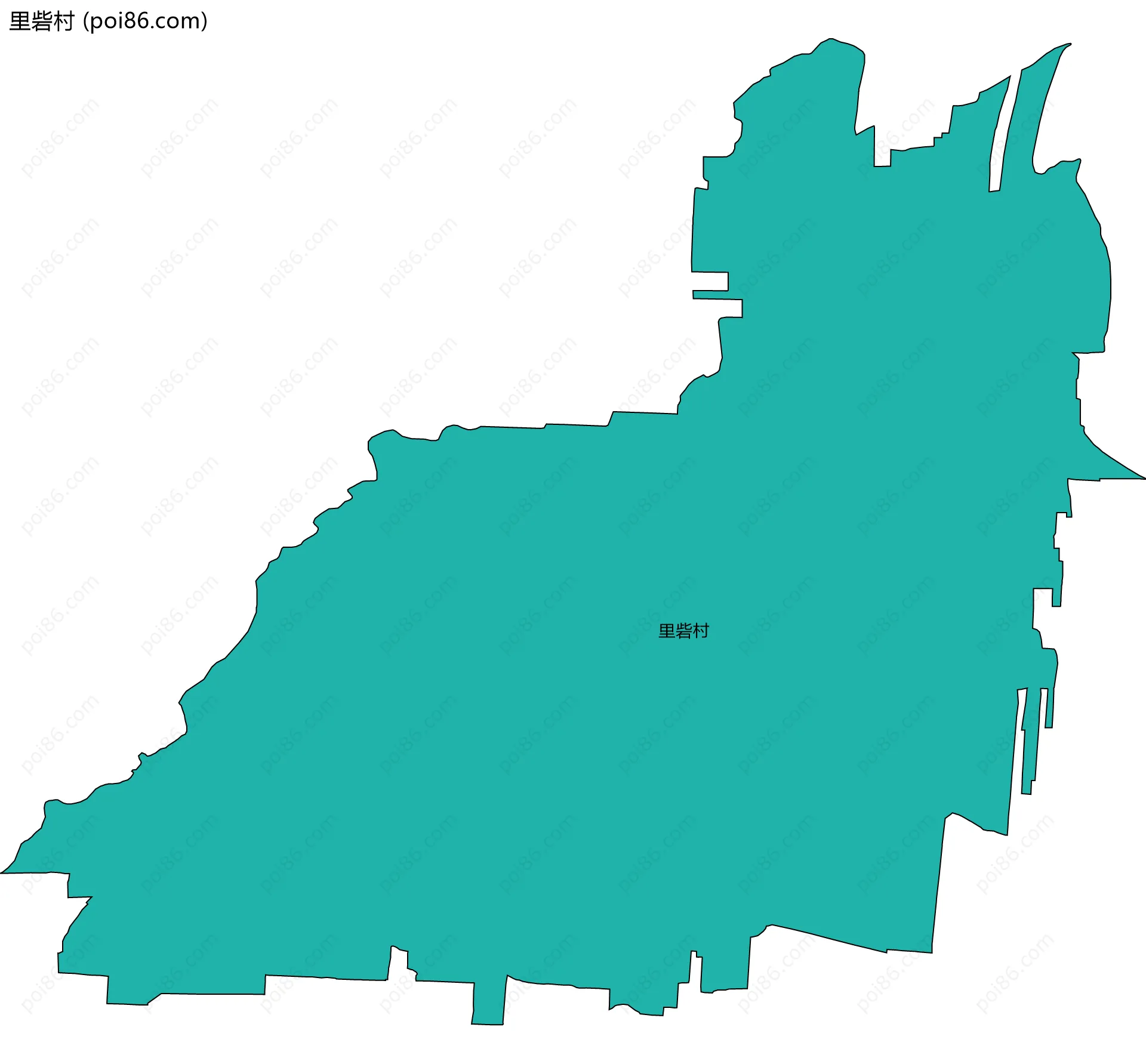 里砦村边界地图