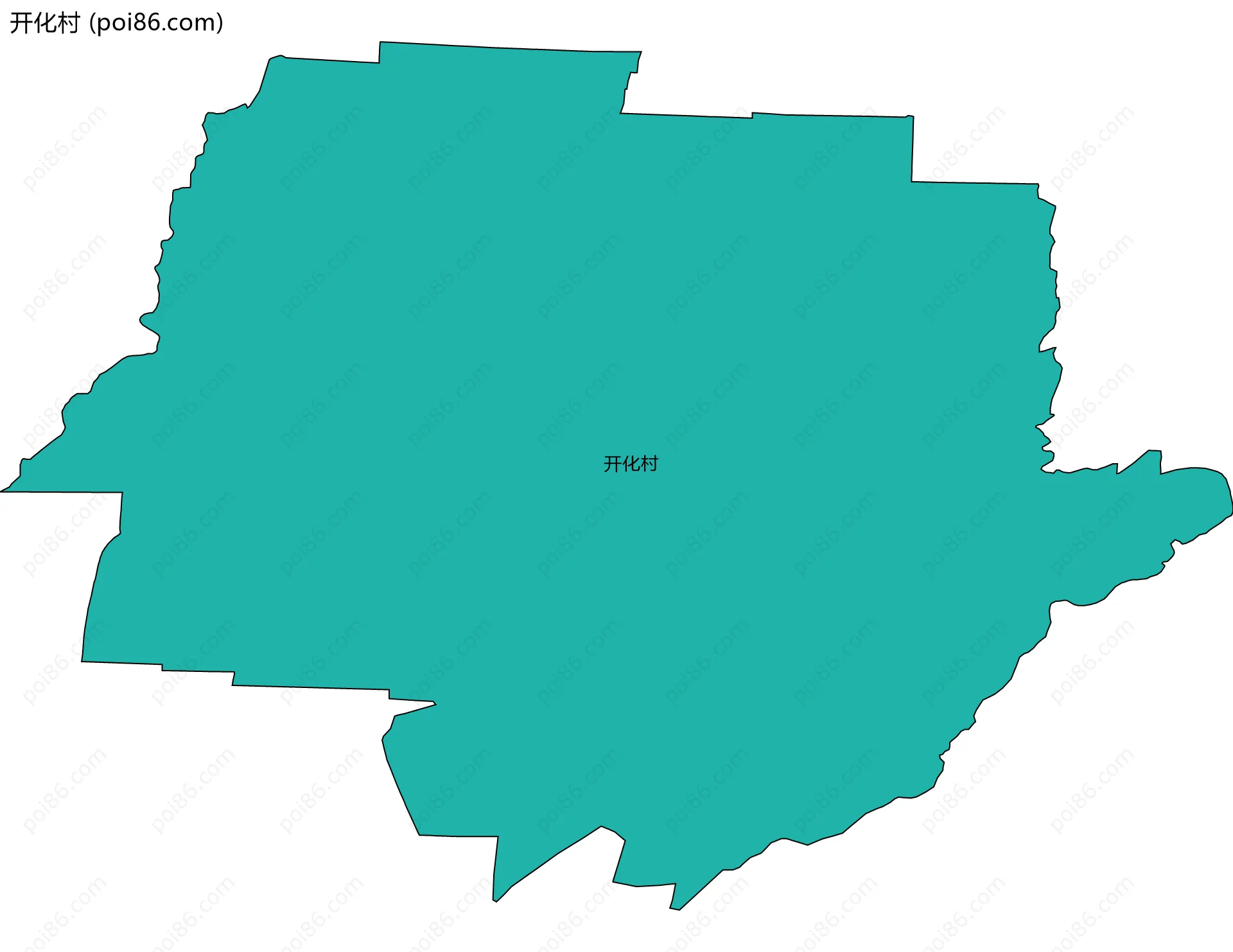 开化村边界地图
