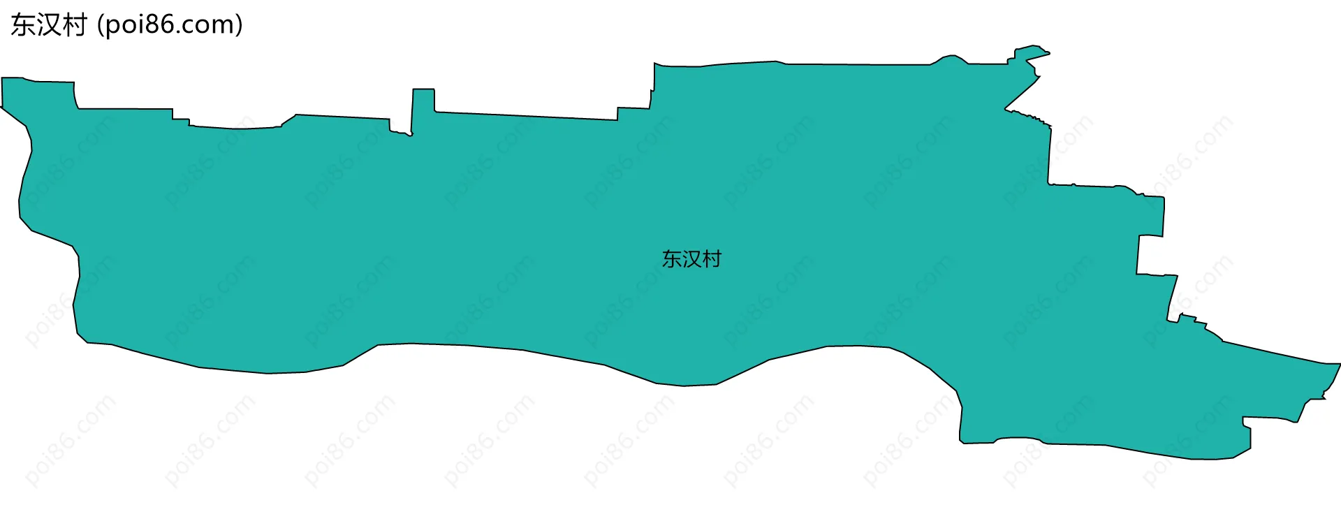 东汉村边界地图