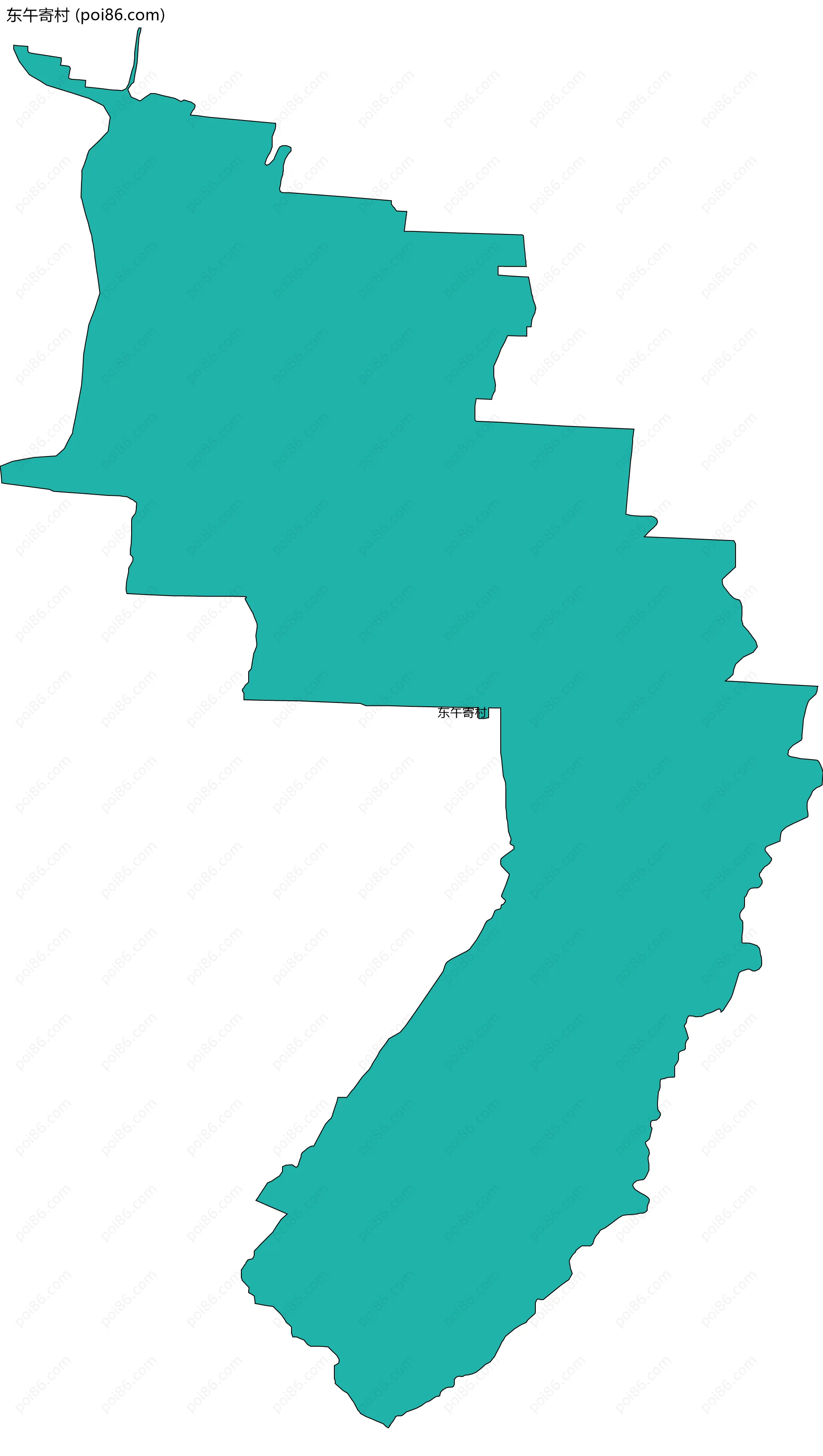 东午寄村边界地图