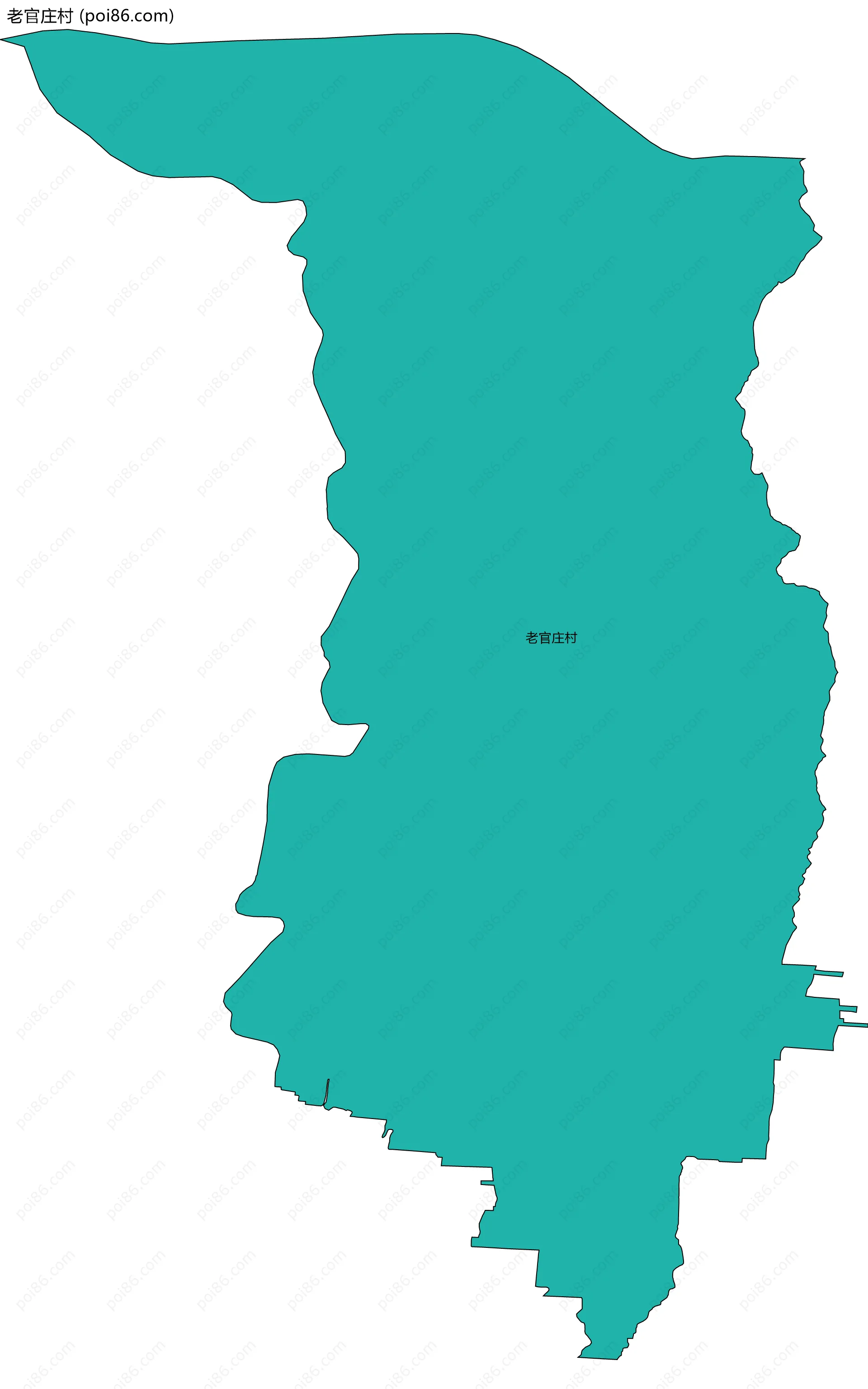 老官庄村边界地图