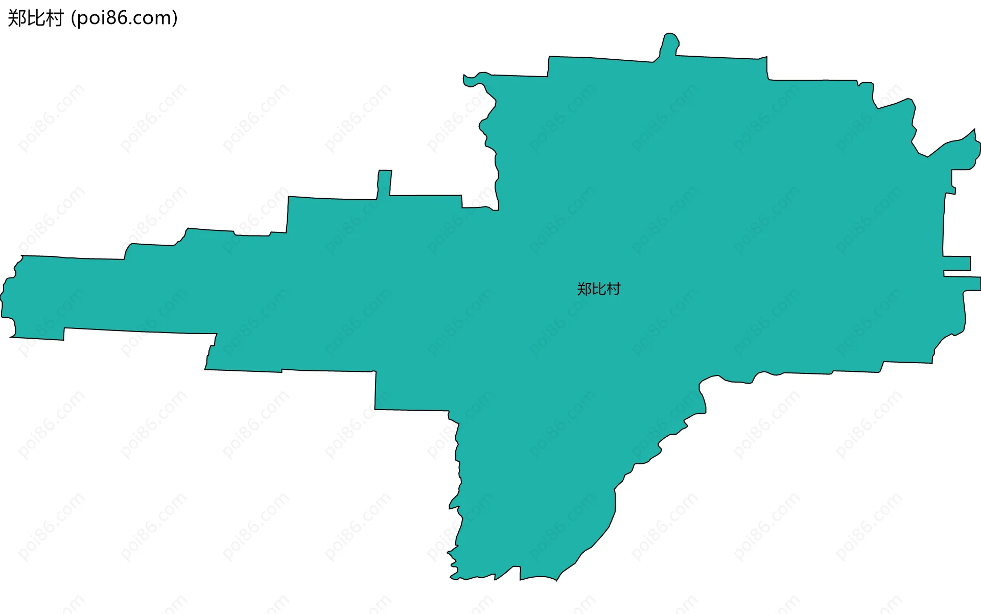 郑比村边界地图