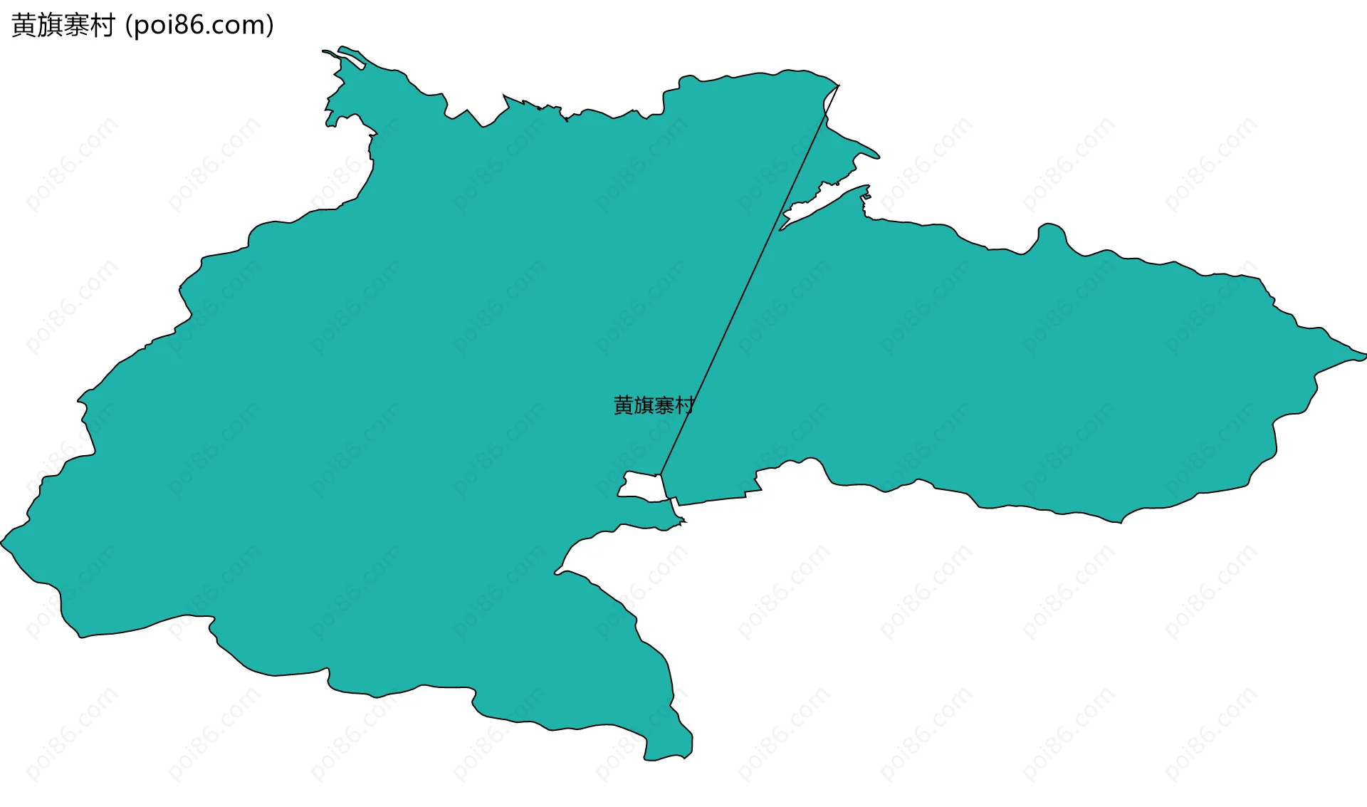 黄旗寨村边界地图