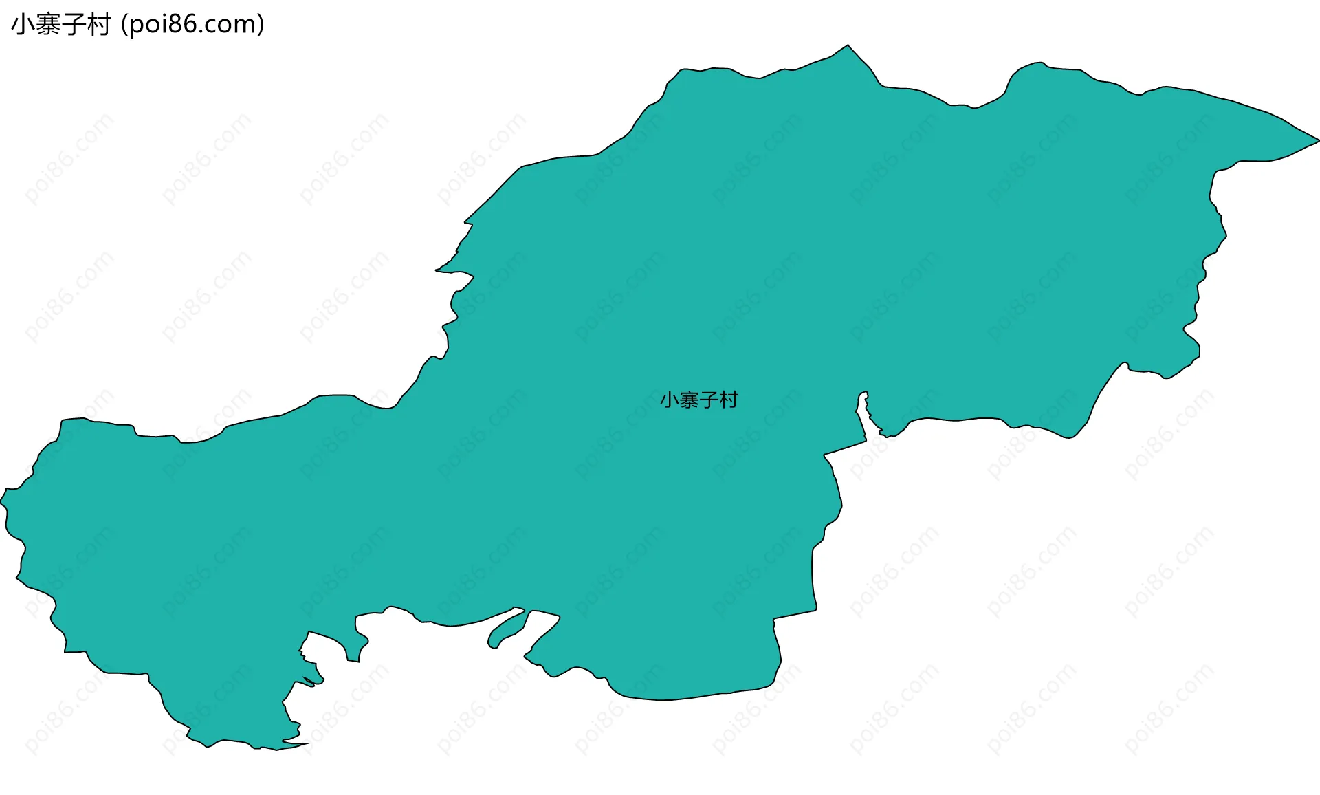 小寨子村边界地图