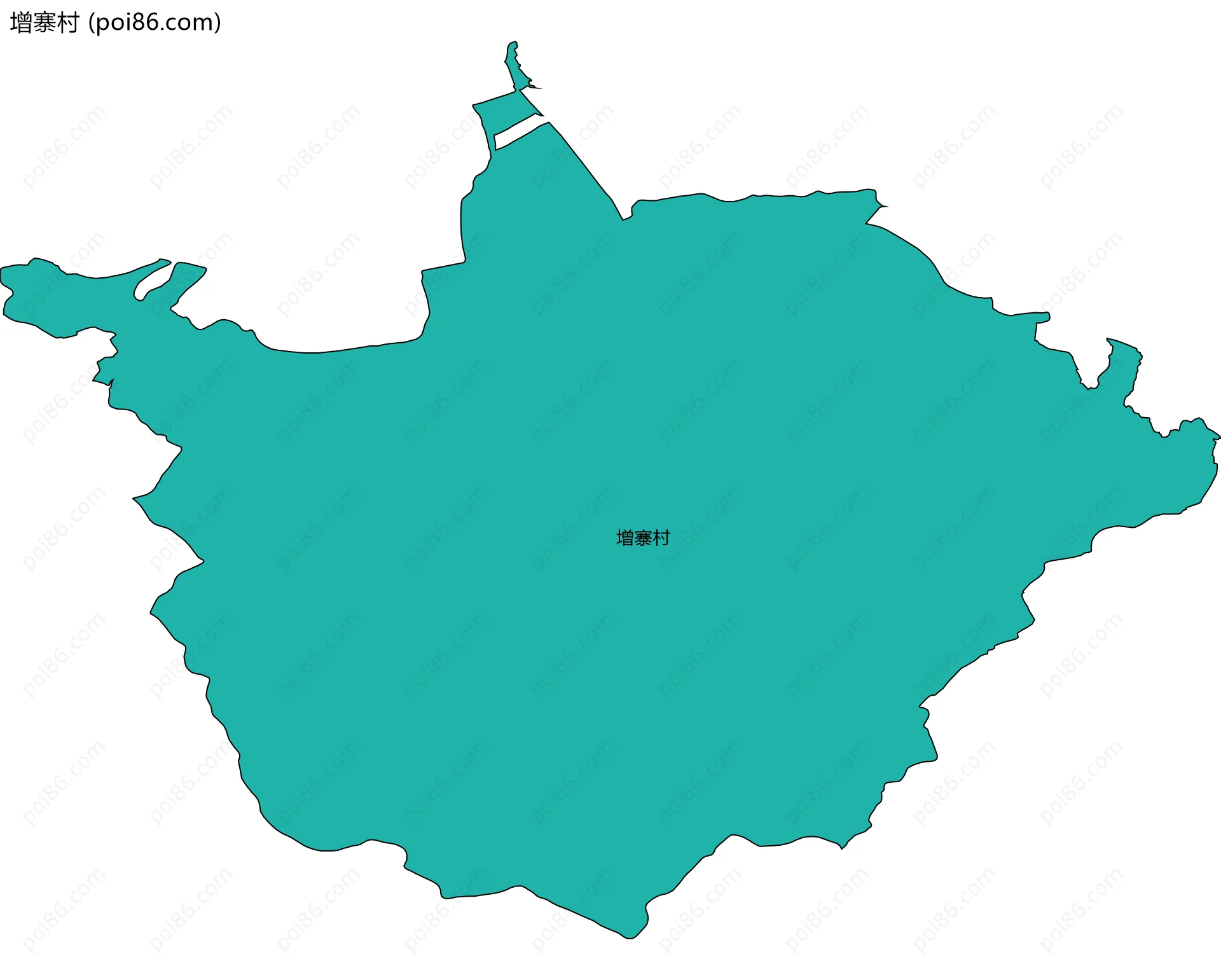 增寨村边界地图
