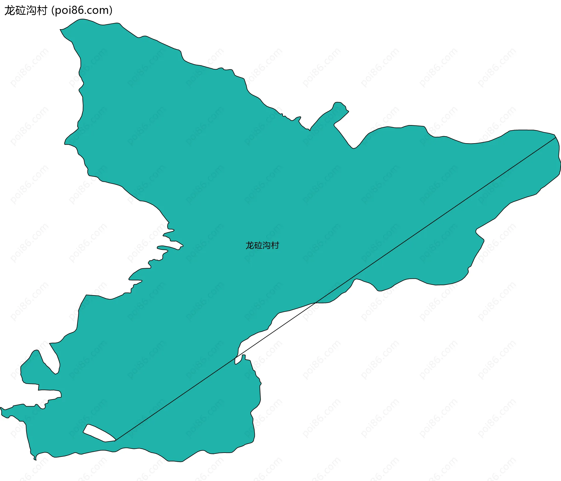 龙砬沟村边界地图