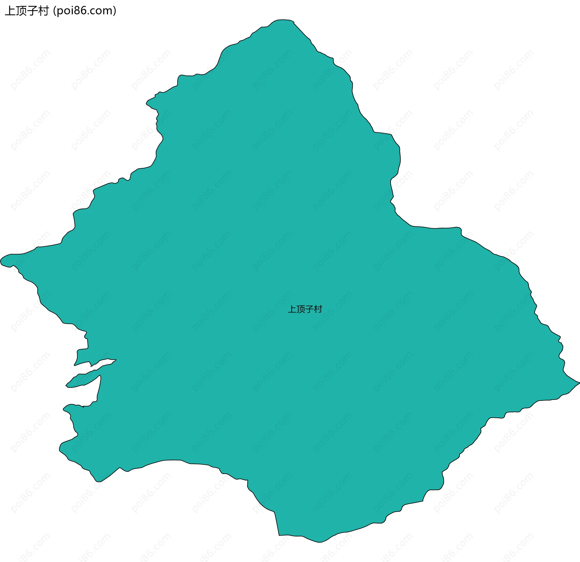 上顶子村边界地图