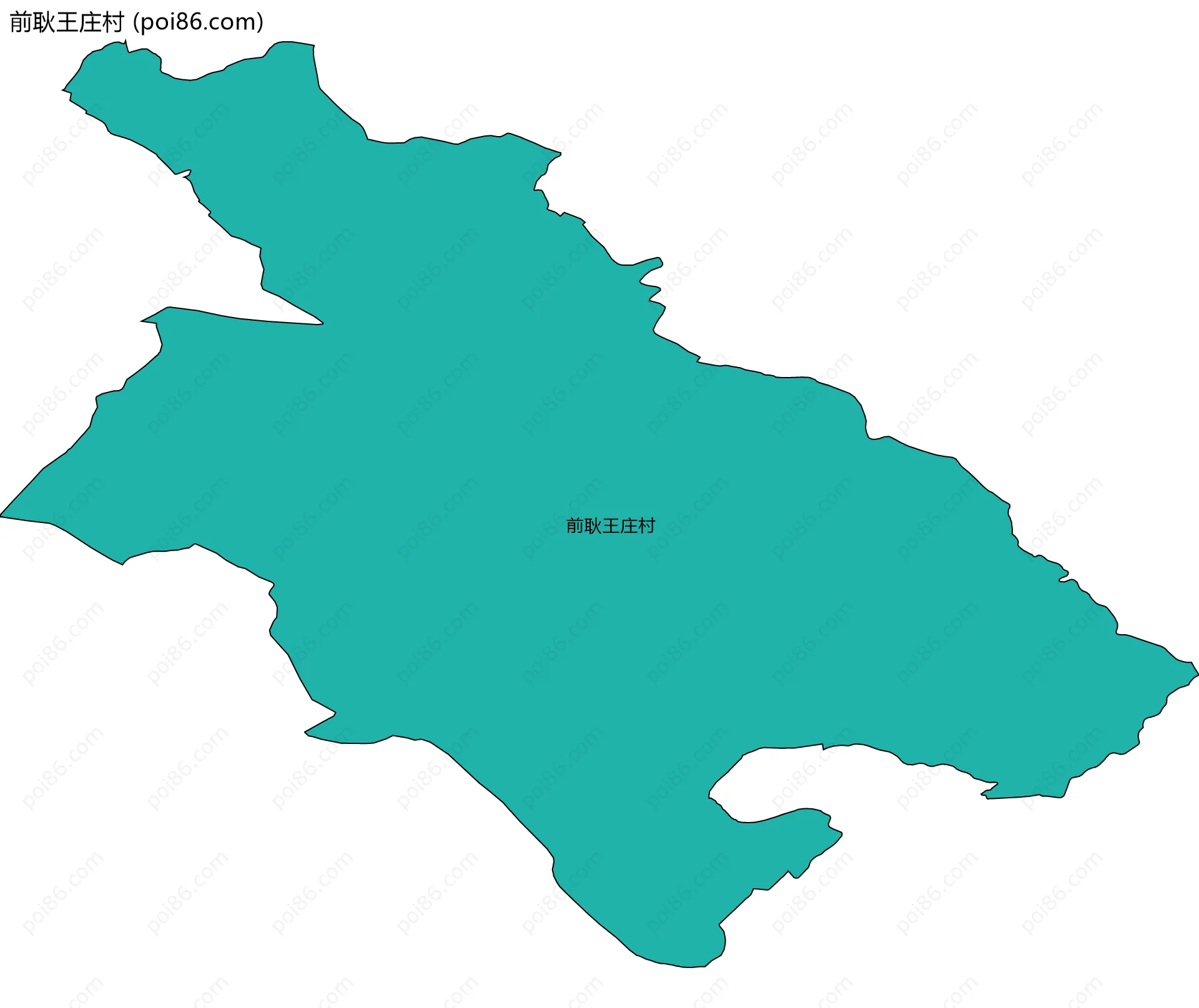 前耿王庄村边界地图
