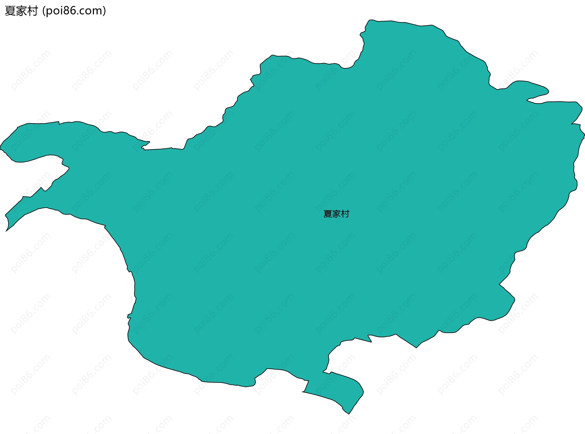 夏家村边界地图